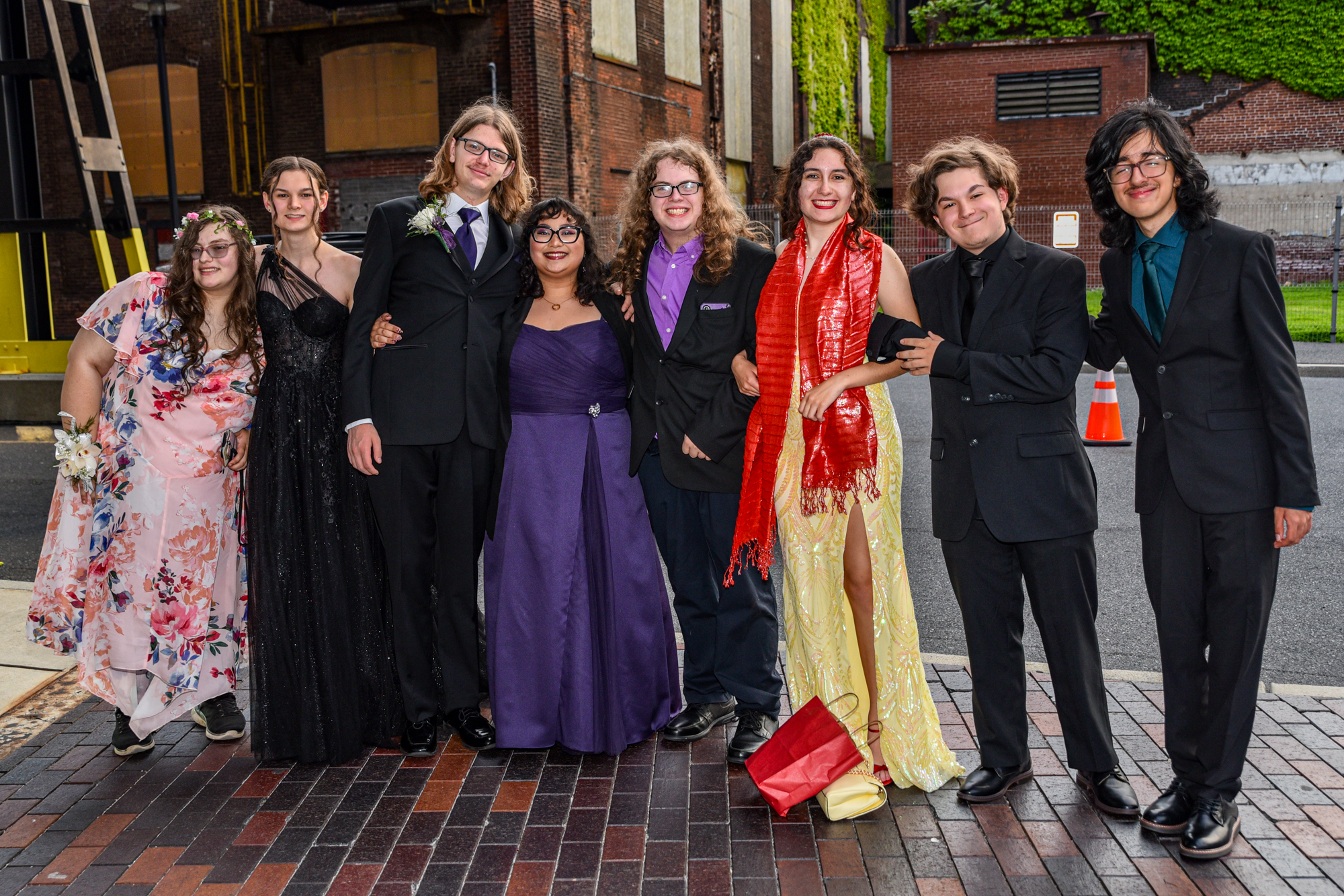 Easton Area High School held its prom Saturday, May 16, at SteelStacks in Bethlehem. Students and their guests arrive to the big night. (Riley Gallagher/Christmas City Studio)