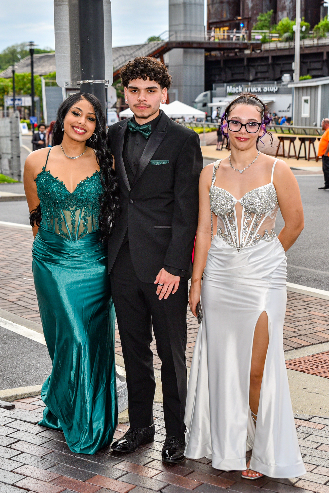 Easton Area High School held its prom Saturday, May 16, at SteelStacks in Bethlehem. Students and their guests arrive to the big night. (Riley Gallagher/Christmas City Studio)