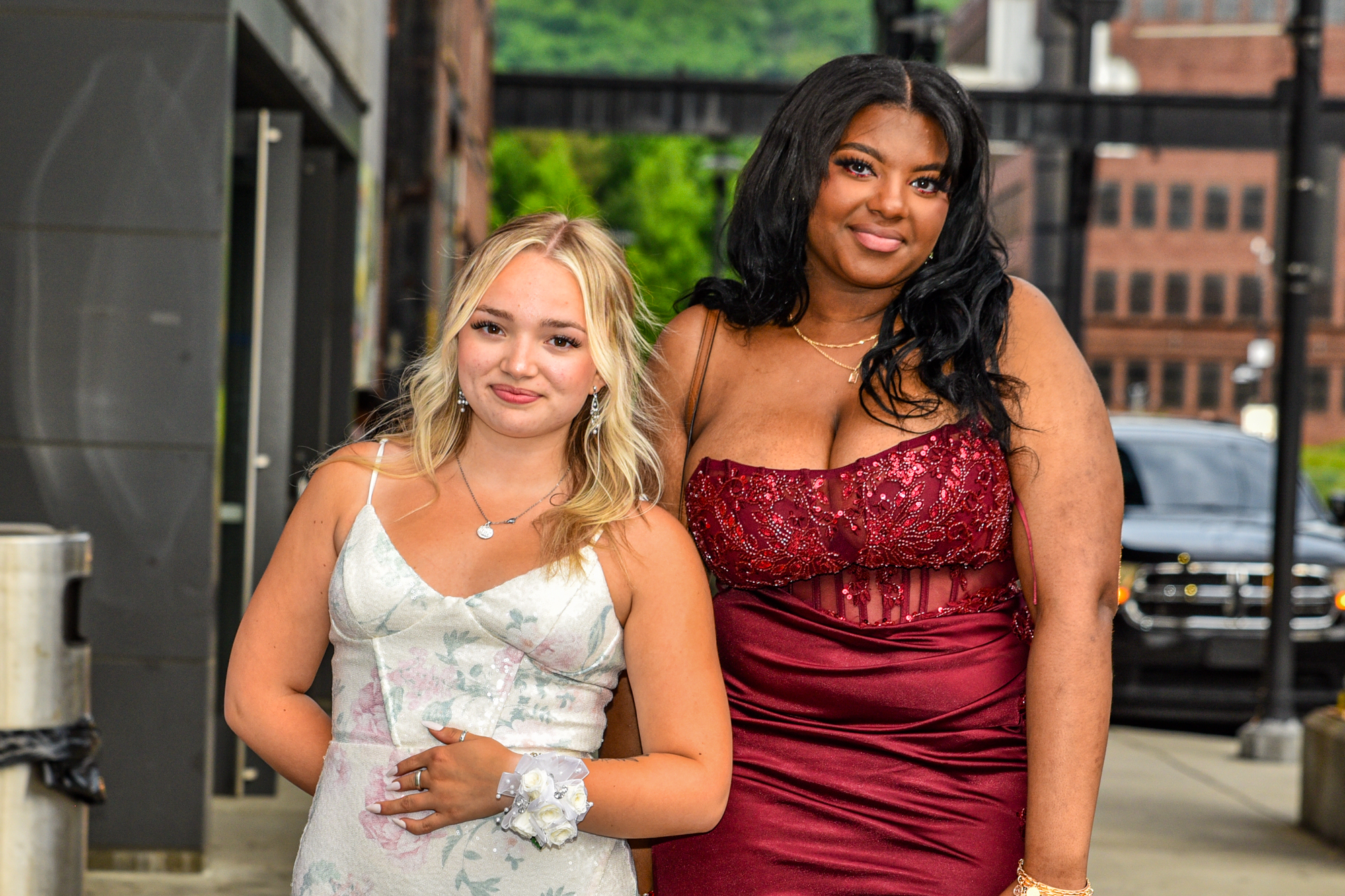 Easton Area High School held its prom Saturday, May 16, at SteelStacks in Bethlehem. Students and their guests arrive to the big night. (Riley Gallagher/Christmas City Studio)