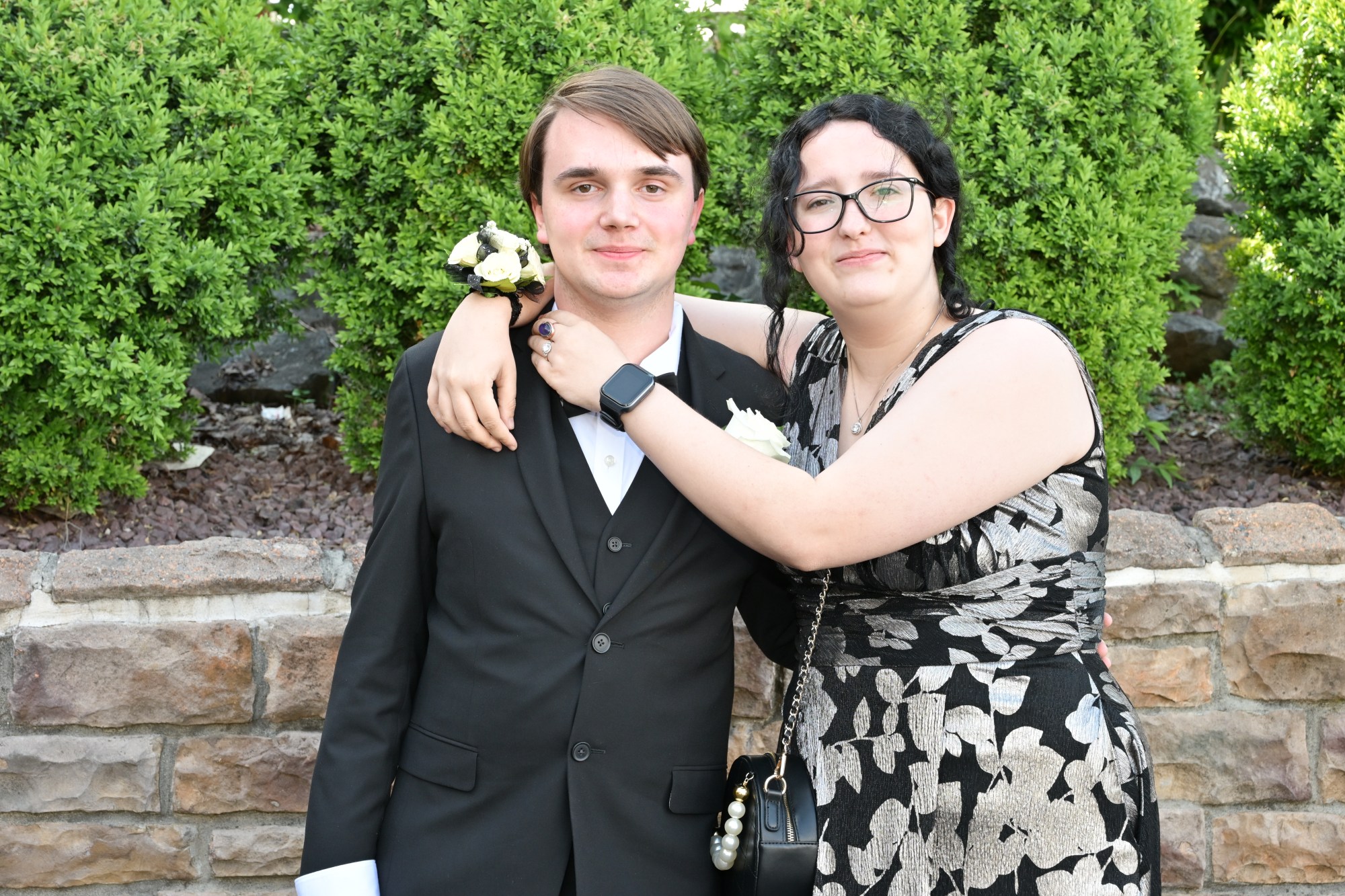 Emmaus High School held its senior prom Friday, May 8, 2026, at The Palace Center in Allentown. Students and their guests arrive to the big night. (April Gamiz/The Morning Call)