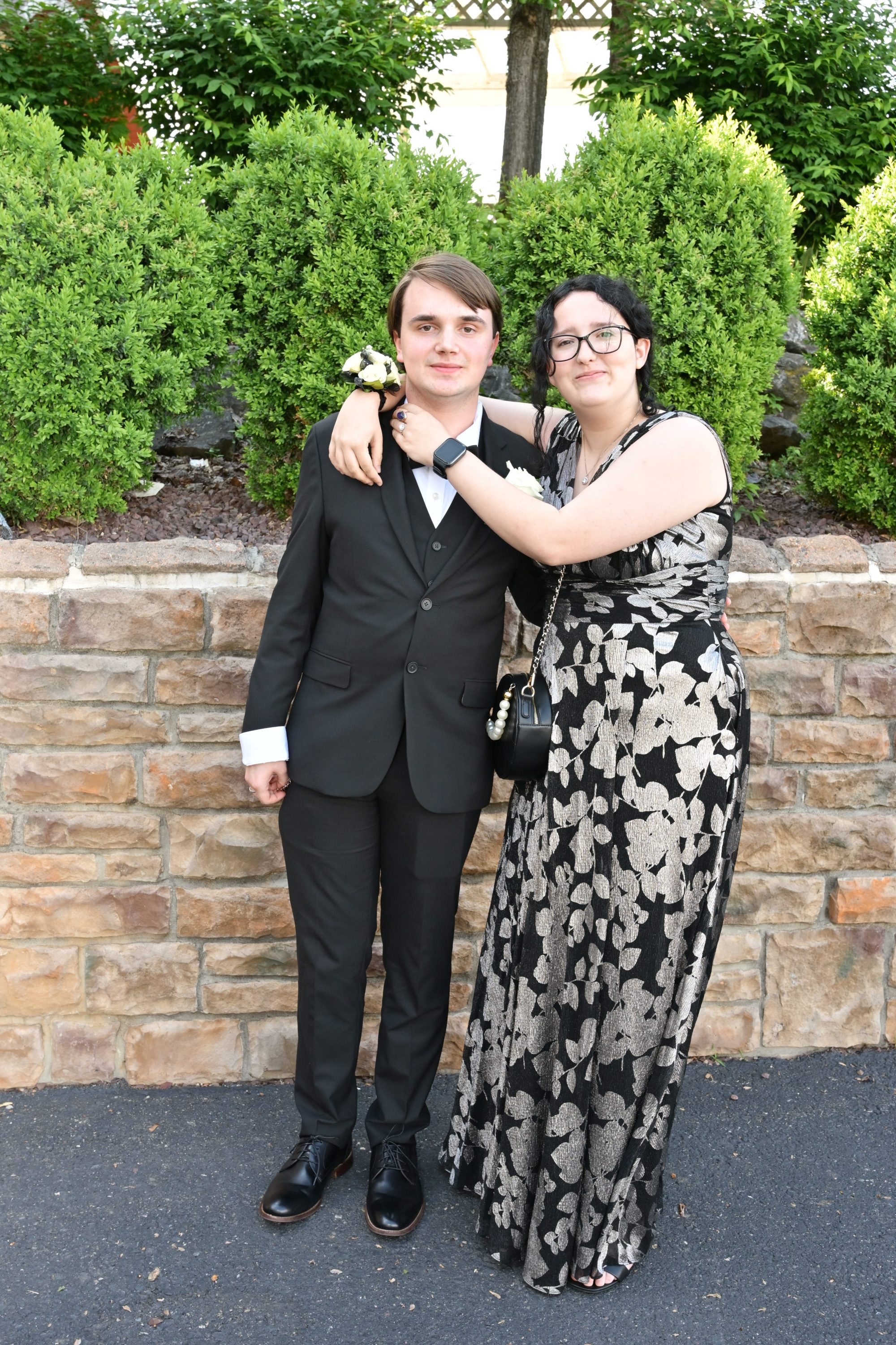Emmaus High School held its senior prom Friday, May 8, 2026, at The Palace Center in Allentown. Students and their guests arrive to the big night. (April Gamiz/The Morning Call)