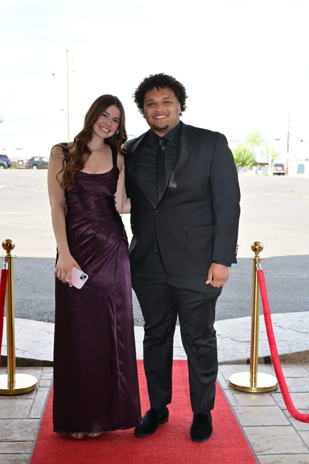 Emmaus High School held its senior prom Friday, May 8, 2026, at The Palace Center in Allentown. Students and their guests arrive to the big night. (April Gamiz/The Morning Call)