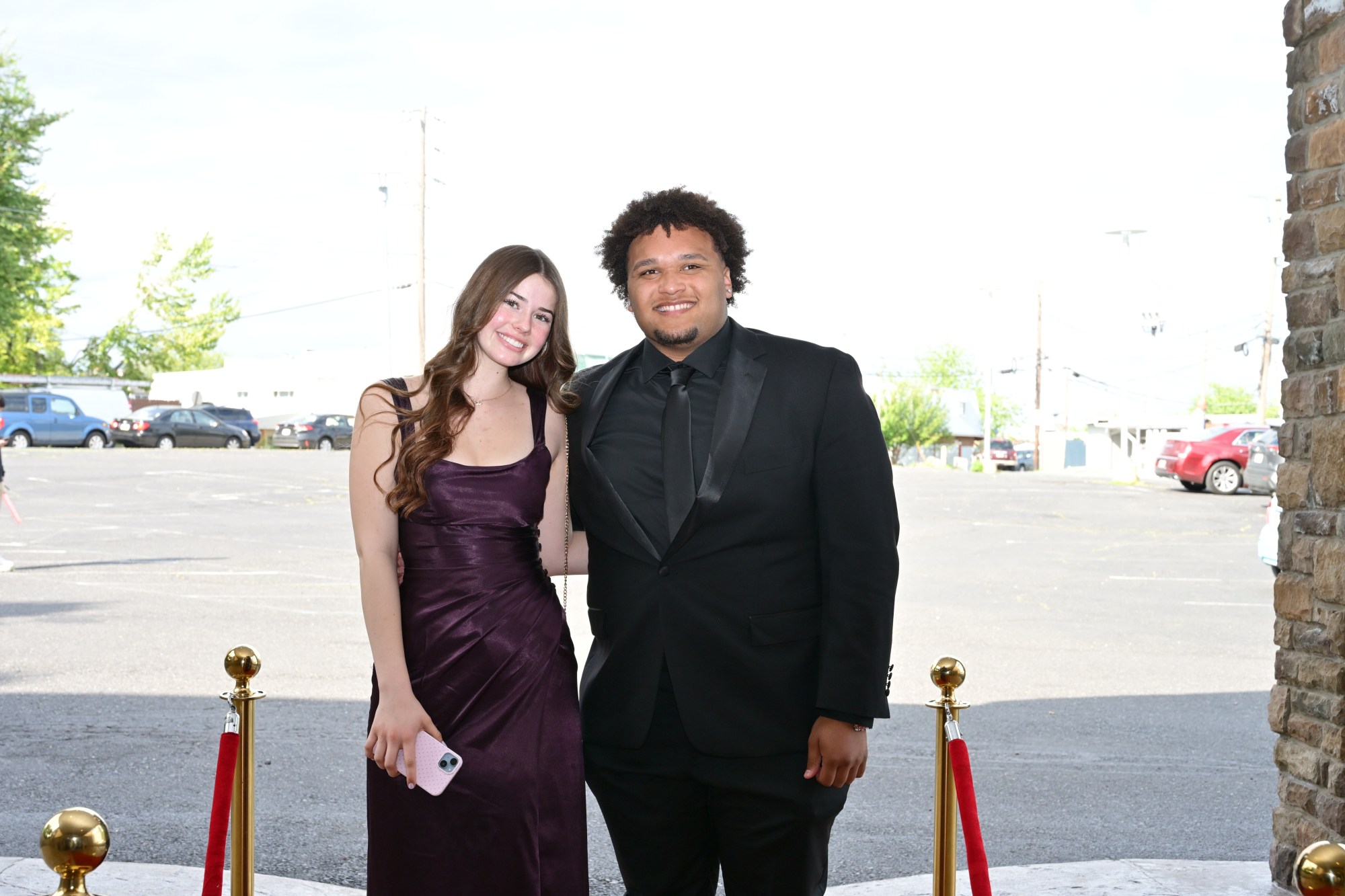 Emmaus High School held its senior prom Friday, May 8, 2026, at The Palace Center in Allentown. Students and their guests arrive to the big night. (April Gamiz/The Morning Call)