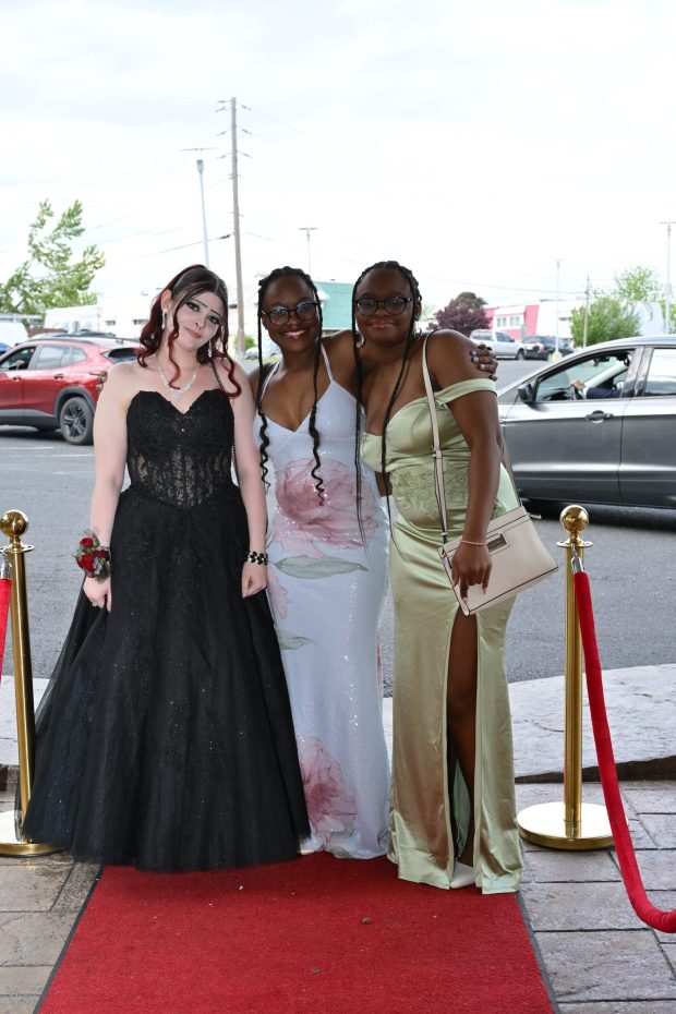 Emmaus High School held its senior prom Friday, May 8, 2026, at The Palace Center in Allentown. Students and their guests arrive to the big night. (April Gamiz/The Morning Call)