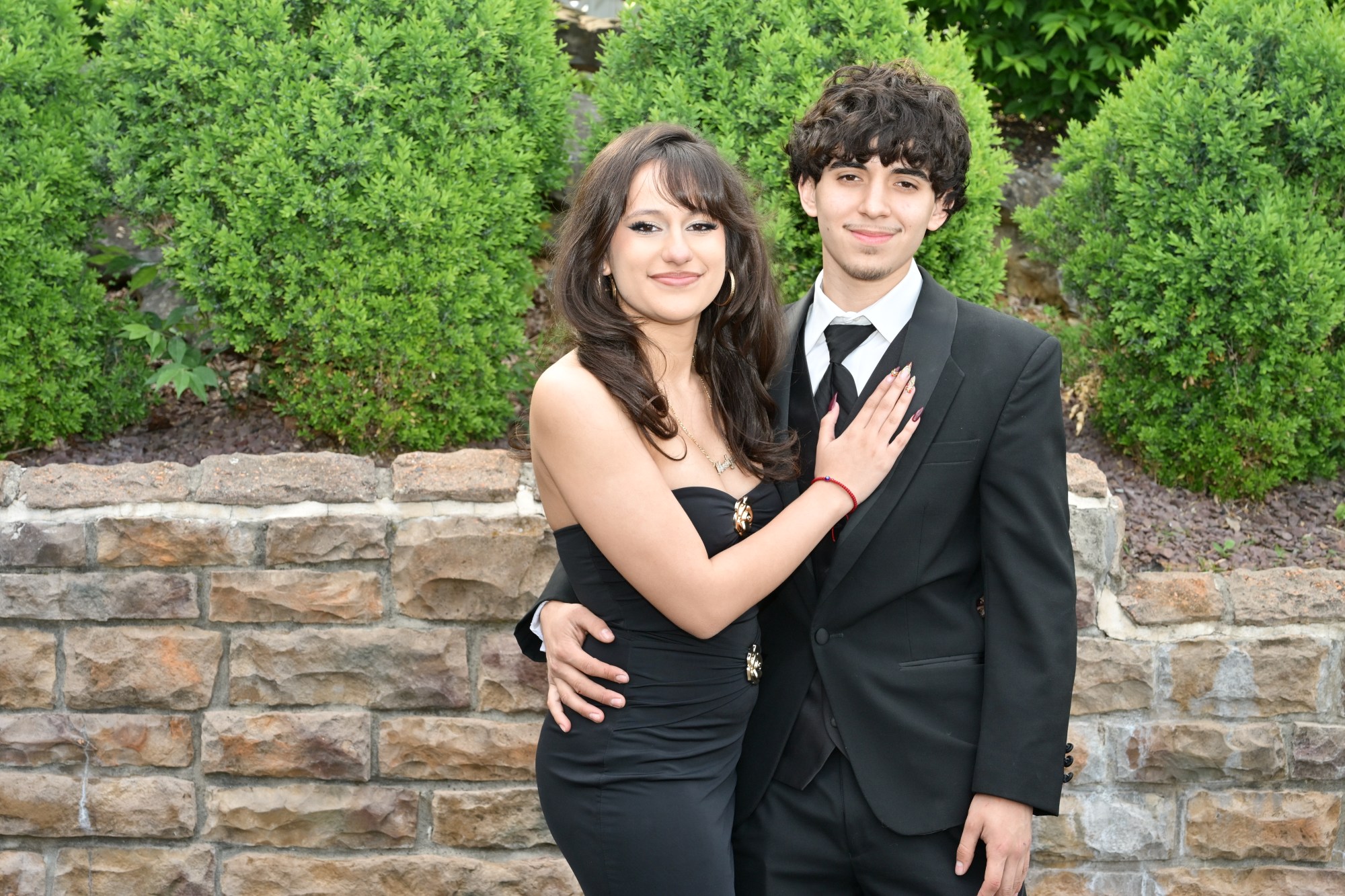 Emmaus High School held its senior prom Friday, May 8, 2026, at The Palace Center in Allentown. Students and their guests arrive to the big night. (April Gamiz/The Morning Call)