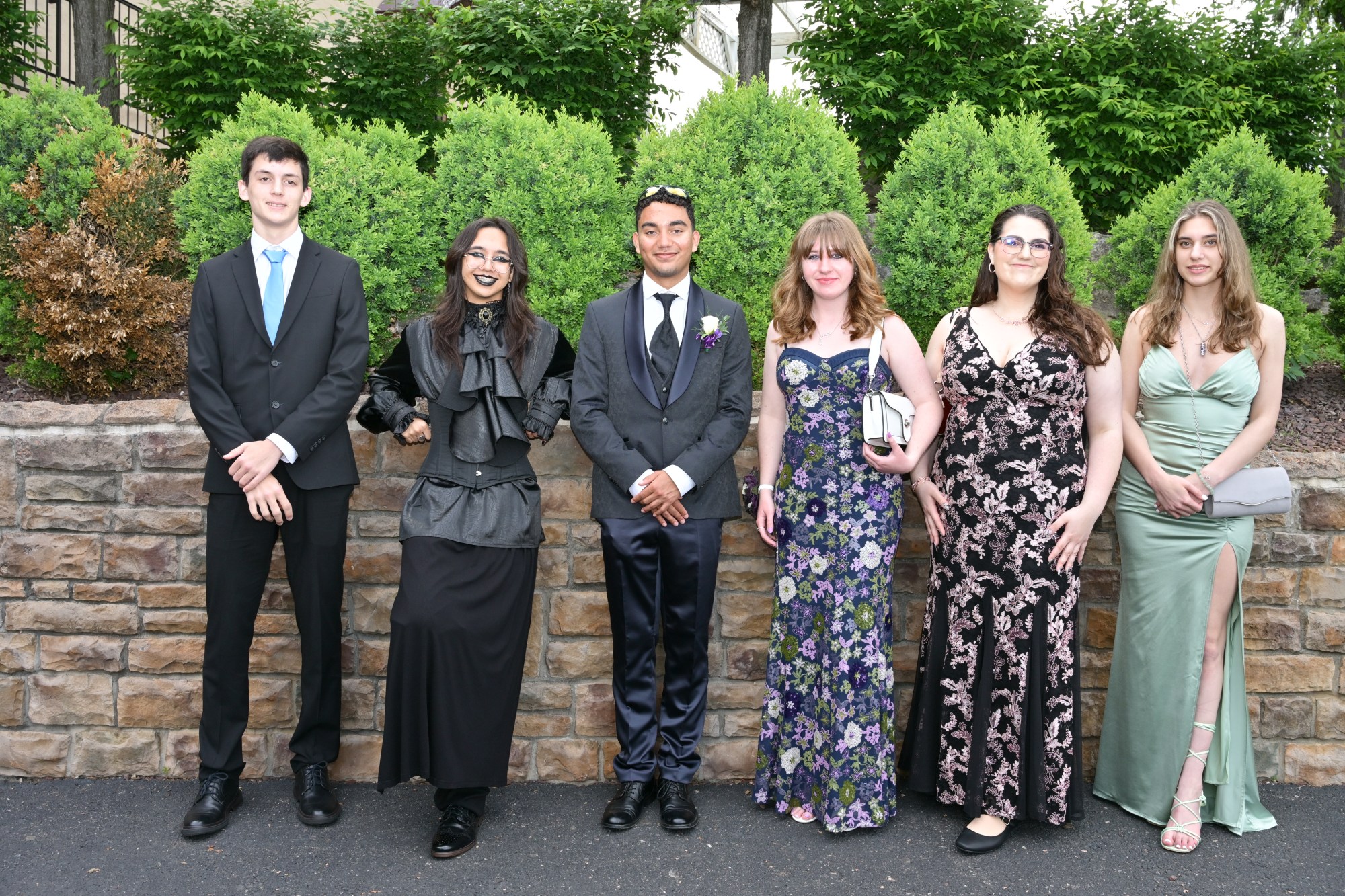 Emmaus High School held its senior prom Friday, May 8, 2026, at The Palace Center in Allentown. Students and their guests arrive to the big night. (April Gamiz/The Morning Call)