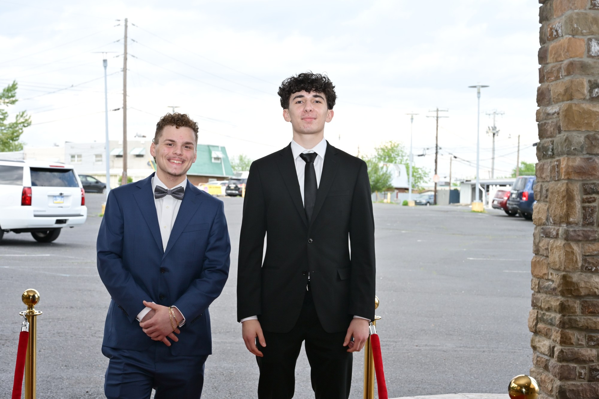Emmaus High School held its senior prom Friday, May 8, 2026, at The Palace Center in Allentown. Students and their guests arrive to the big night. (April Gamiz/The Morning Call)