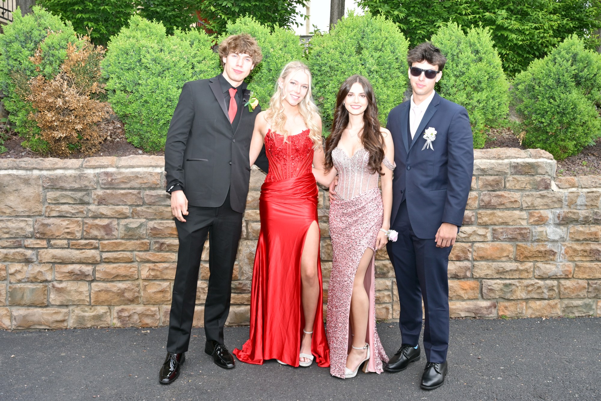Emmaus High School held its senior prom Friday, May 8, 2026, at The Palace Center in Allentown. Students and their guests arrive to the big night. (April Gamiz/The Morning Call)