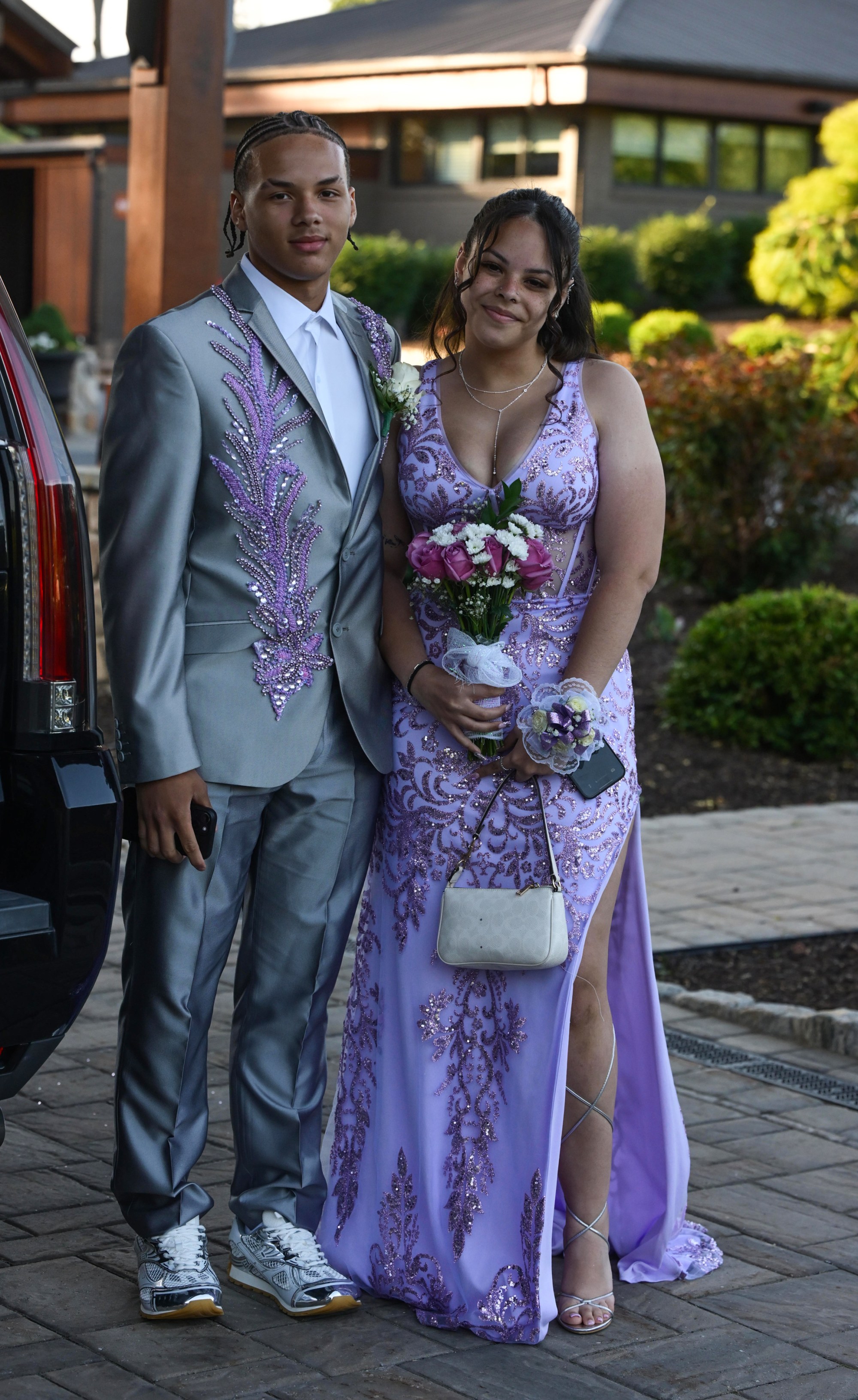 Executive Education Academy Charter School held its 2026 prom Friday, May 29, at The Club at Twin Lakes in North Whitehall Township. Students and their guests arrive to the big night. (Monica Cabrera/The Morning Call)