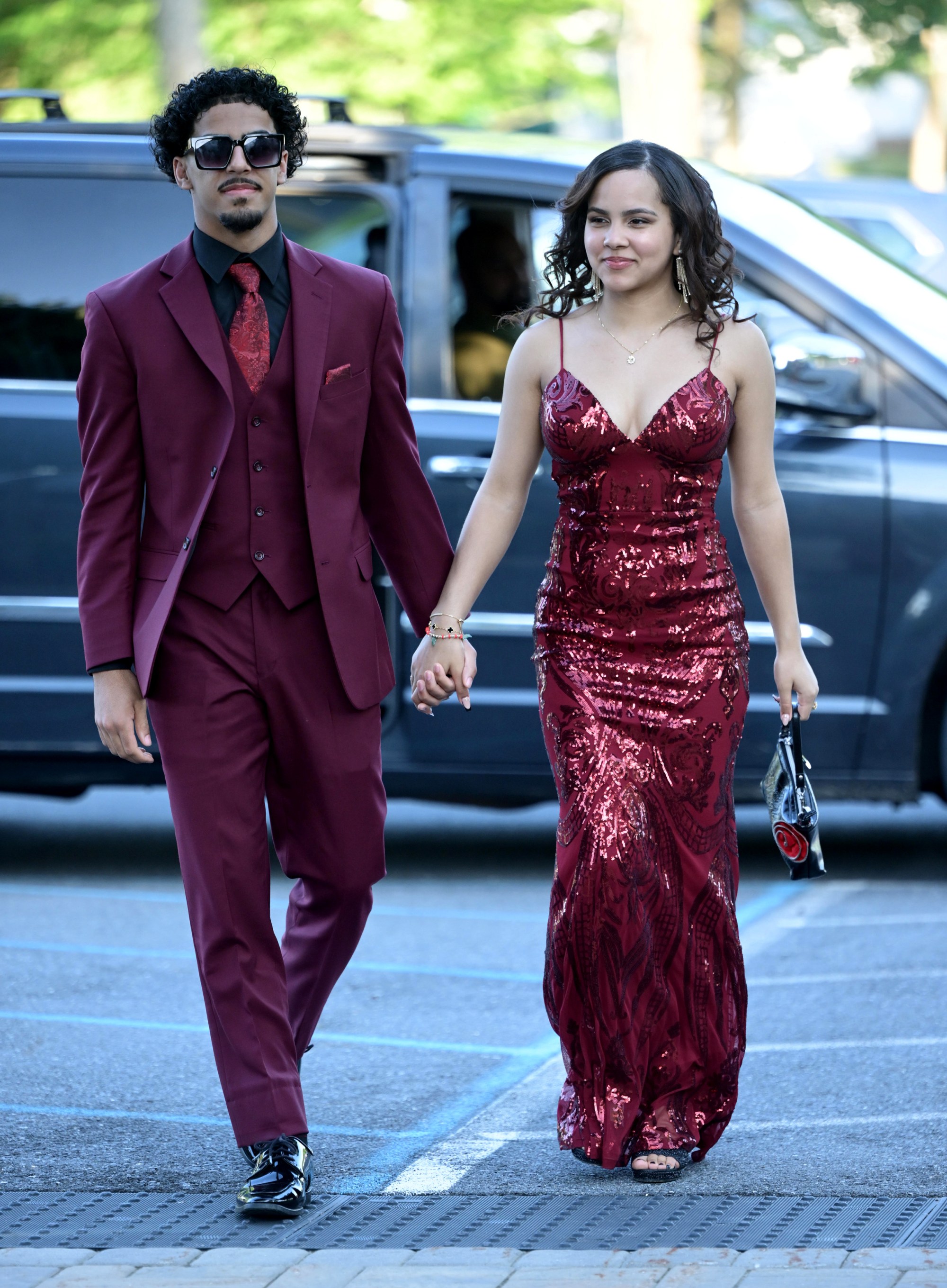Executive Education Academy Charter School held its 2026 prom Friday, May 29, at The Club at Twin Lakes in North Whitehall Township. Students and their guests arrive to the big night. (Monica Cabrera/The Morning Call)