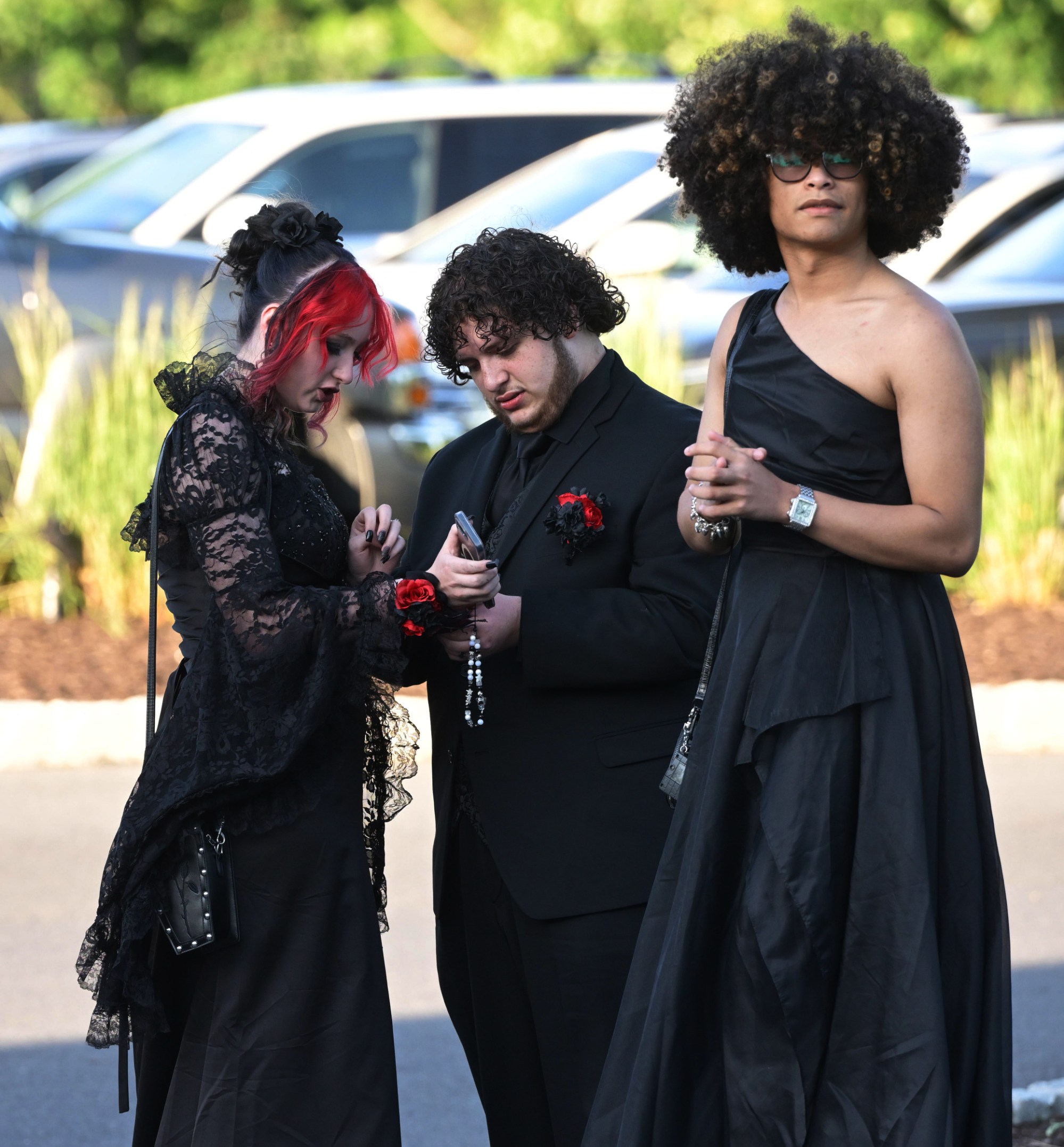 Executive Education Academy Charter School held its 2026 prom Friday, May 29, at The Club at Twin Lakes in North Whitehall Township. Students and their guests arrive to the big night. (Monica Cabrera/The Morning Call)
