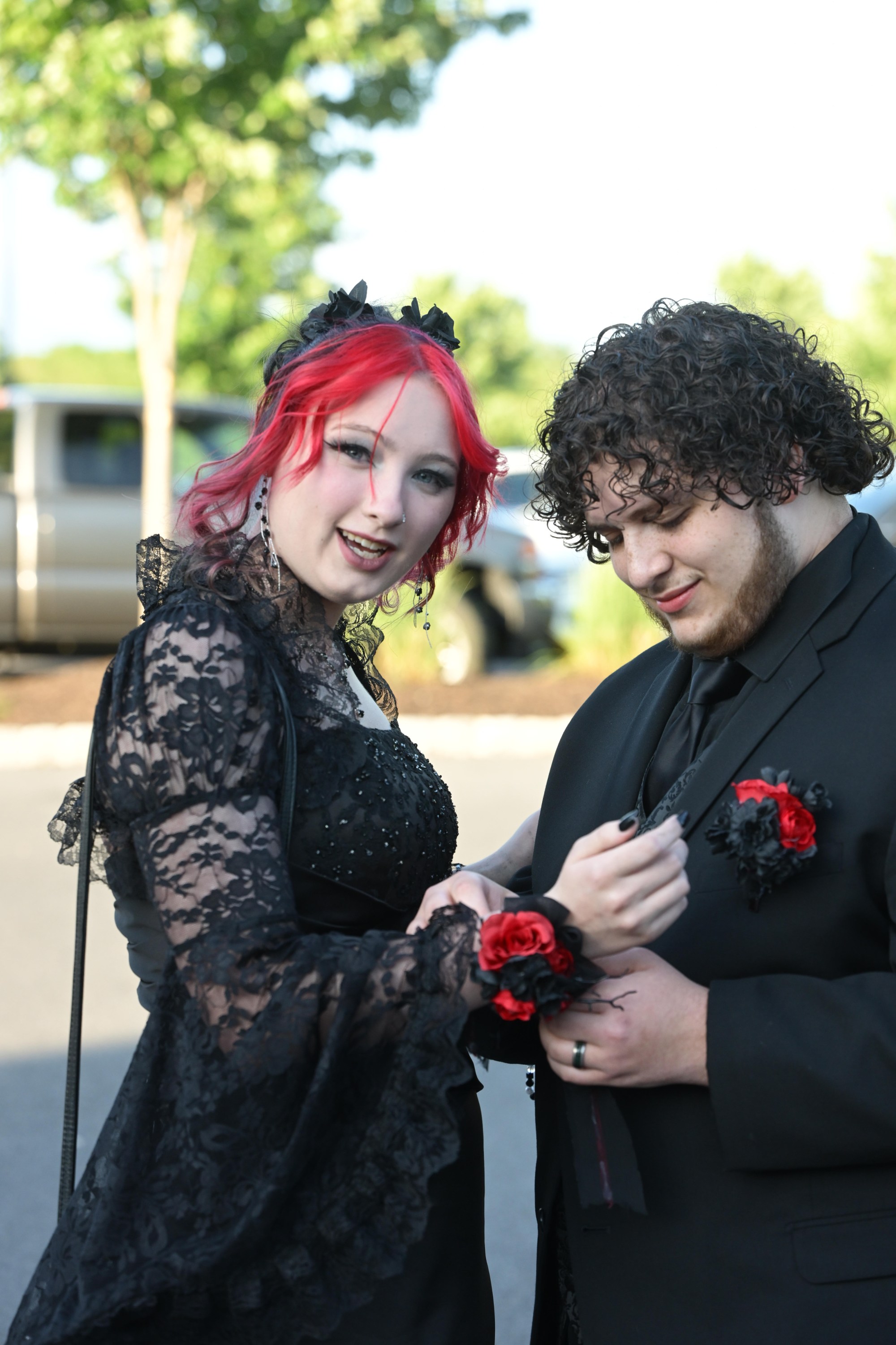 Executive Education Academy Charter School held its 2026 prom Friday, May 29, at The Club at Twin Lakes in North Whitehall Township. Students and their guests arrive to the big night. (Monica Cabrera/The Morning Call)