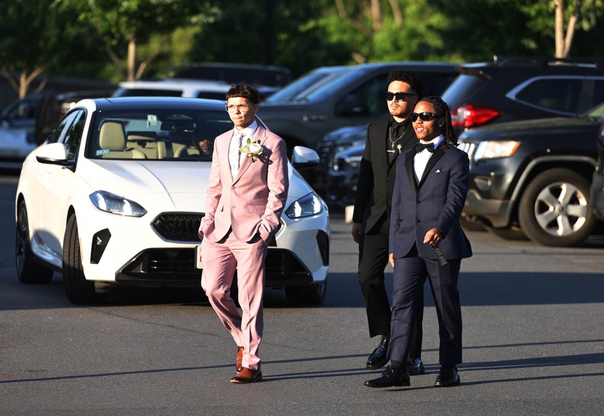 Executive Education Academy Charter School held its 2026 prom Friday, May 29, at The Club at Twin Lakes in North Whitehall Township. Students and their guests arrive to the big night. (Monica Cabrera/The Morning Call)