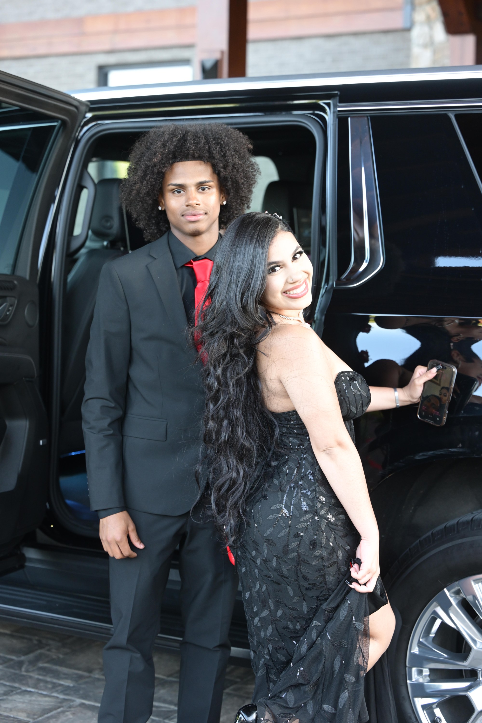 Executive Education Academy Charter School held its 2026 prom Friday, May 29, at The Club at Twin Lakes in North Whitehall Township. Students and their guests arrive to the big night. (Monica Cabrera/The Morning Call)