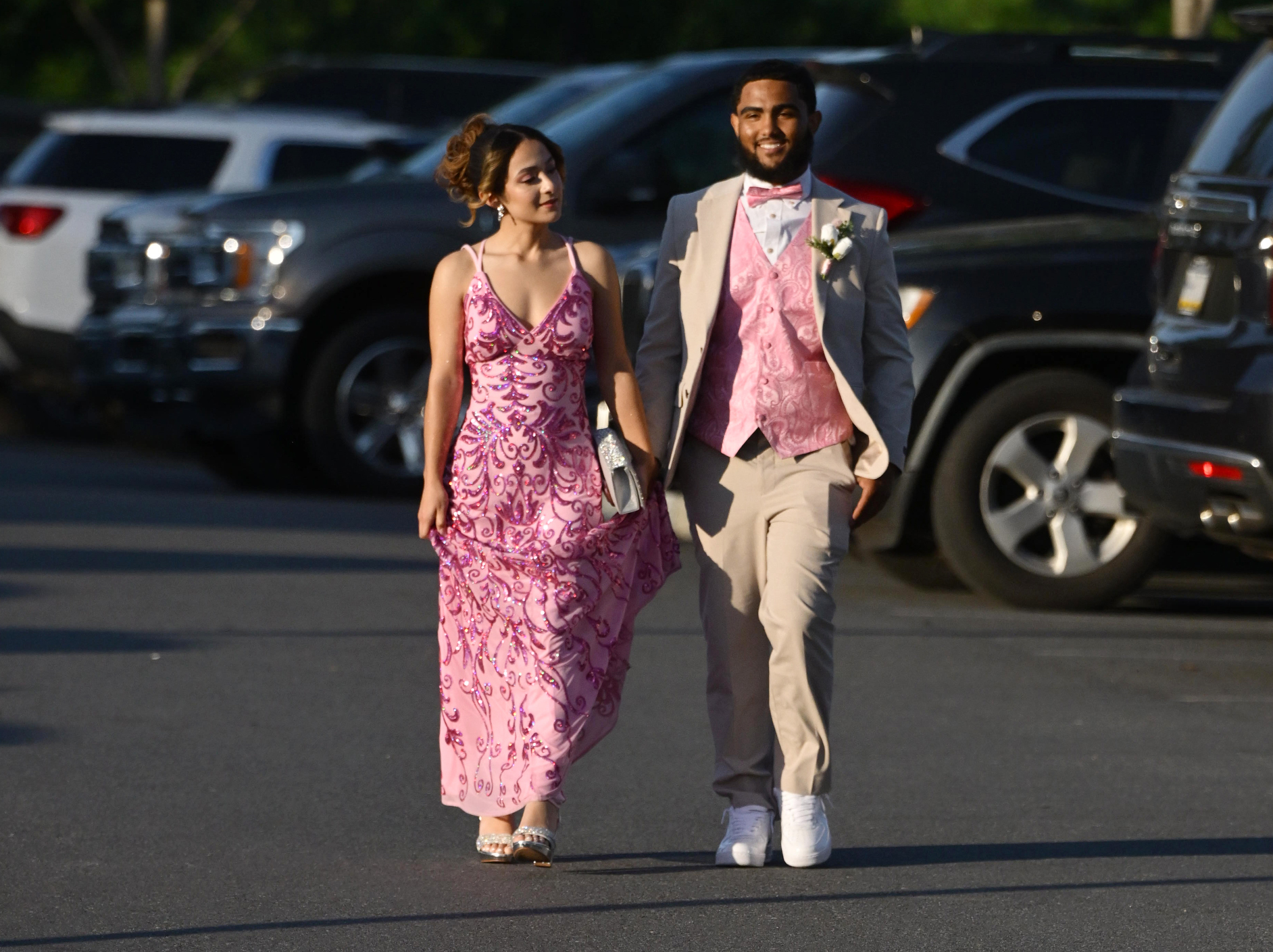 Executive Education Academy Charter School held its 2026 prom Friday, May 29, at The Club at Twin Lakes in North Whitehall Township. Students and their guests arrive to the big night. (Monica Cabrera/The Morning Call)