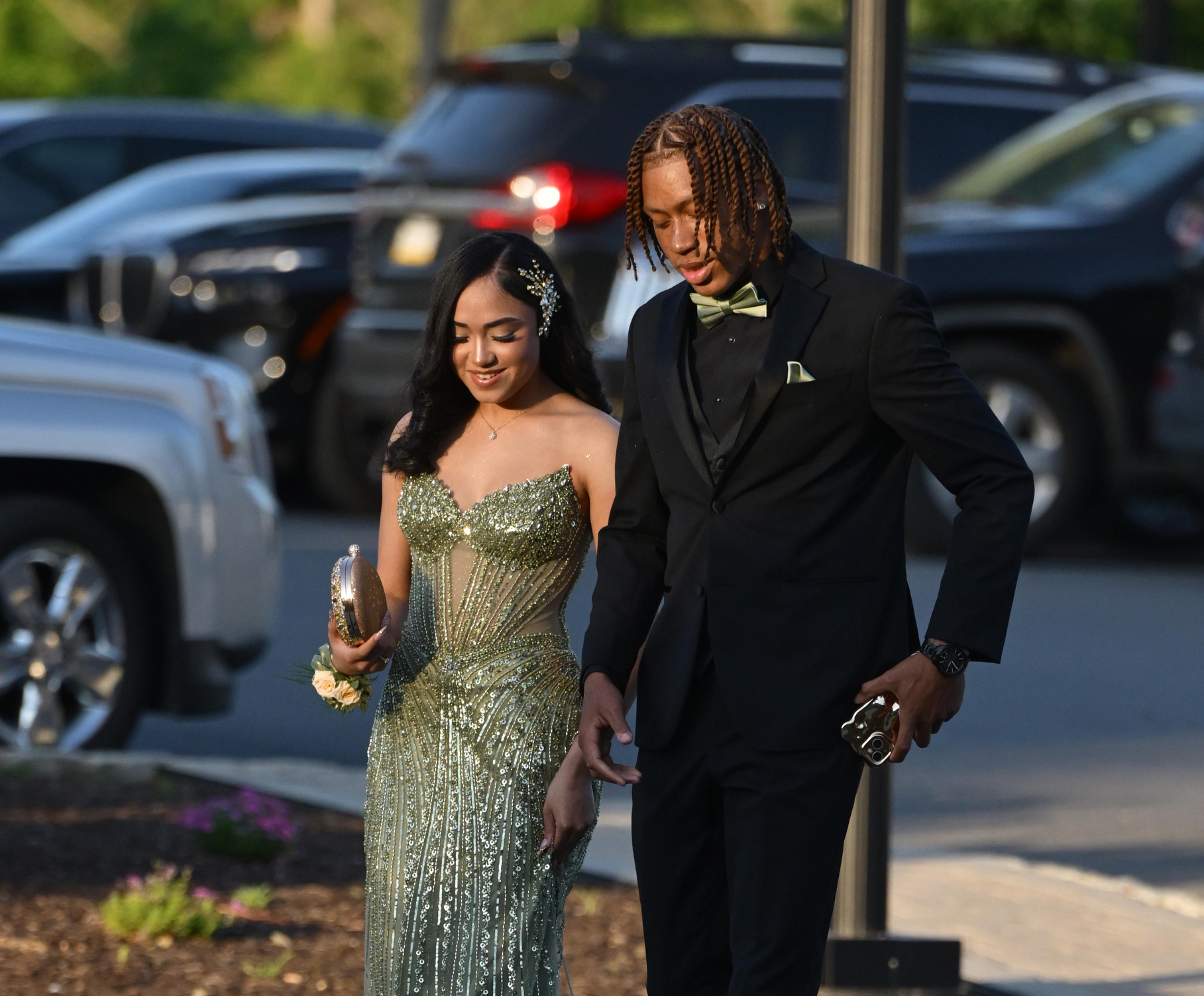 Executive Education Academy Charter School held its 2026 prom Friday, May 29, at The Club at Twin Lakes in North Whitehall Township. Students and their guests arrive to the big night. (Monica Cabrera/The Morning Call)