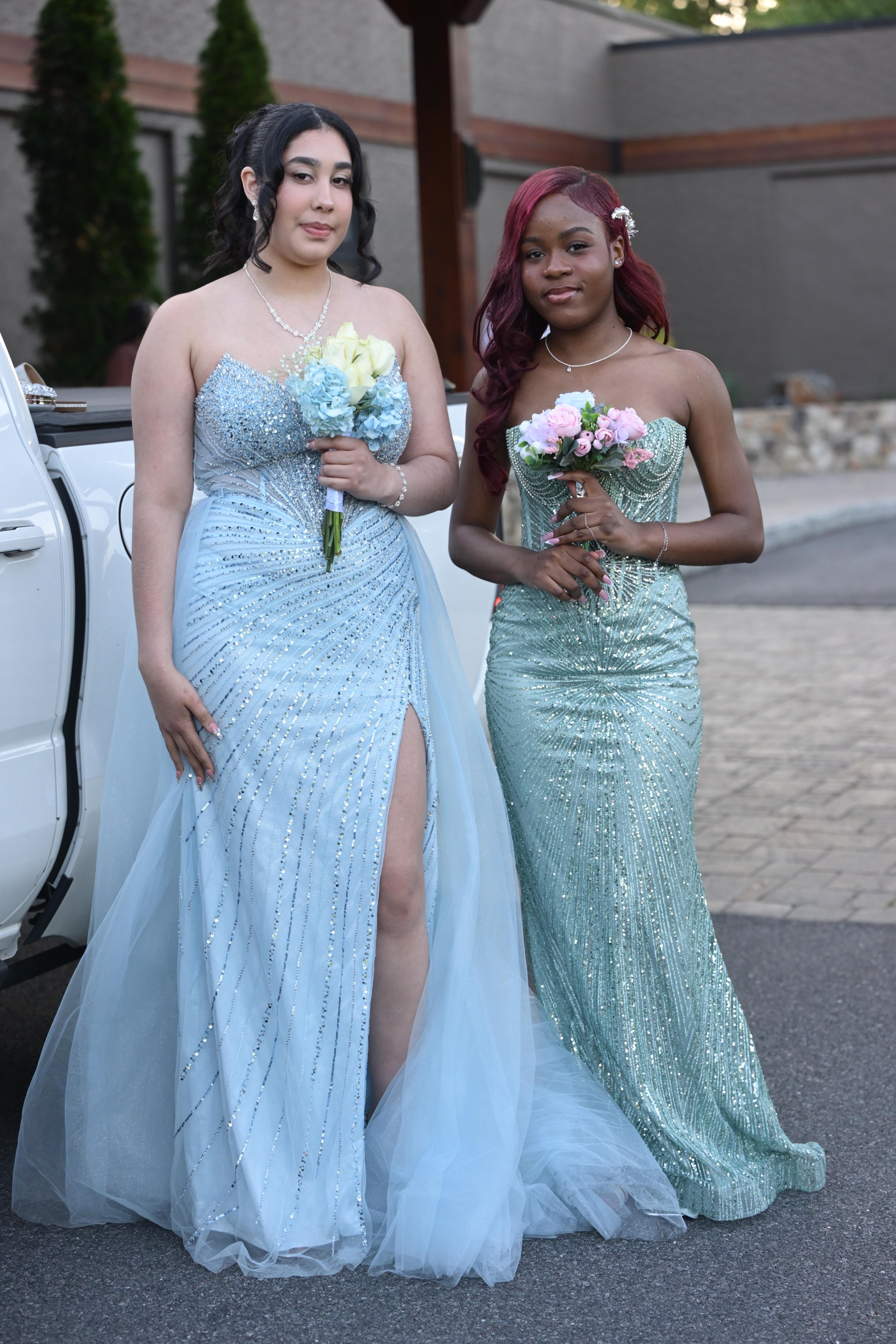 Executive Education Academy Charter School held its 2026 prom Friday, May 29, at The Club at Twin Lakes in North Whitehall Township. Students and their guests arrive to the big night. (Monica Cabrera/The Morning Call)