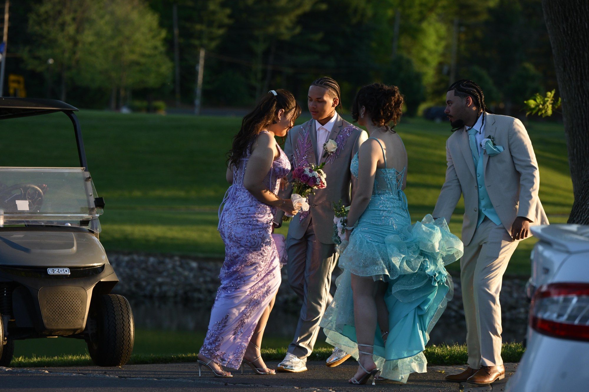 Executive Education Academy Charter School held its 2026 prom Friday, May 29, at The Club at Twin Lakes in North Whitehall Township. Students and their guests arrive to the big night. (Monica Cabrera/The Morning Call)