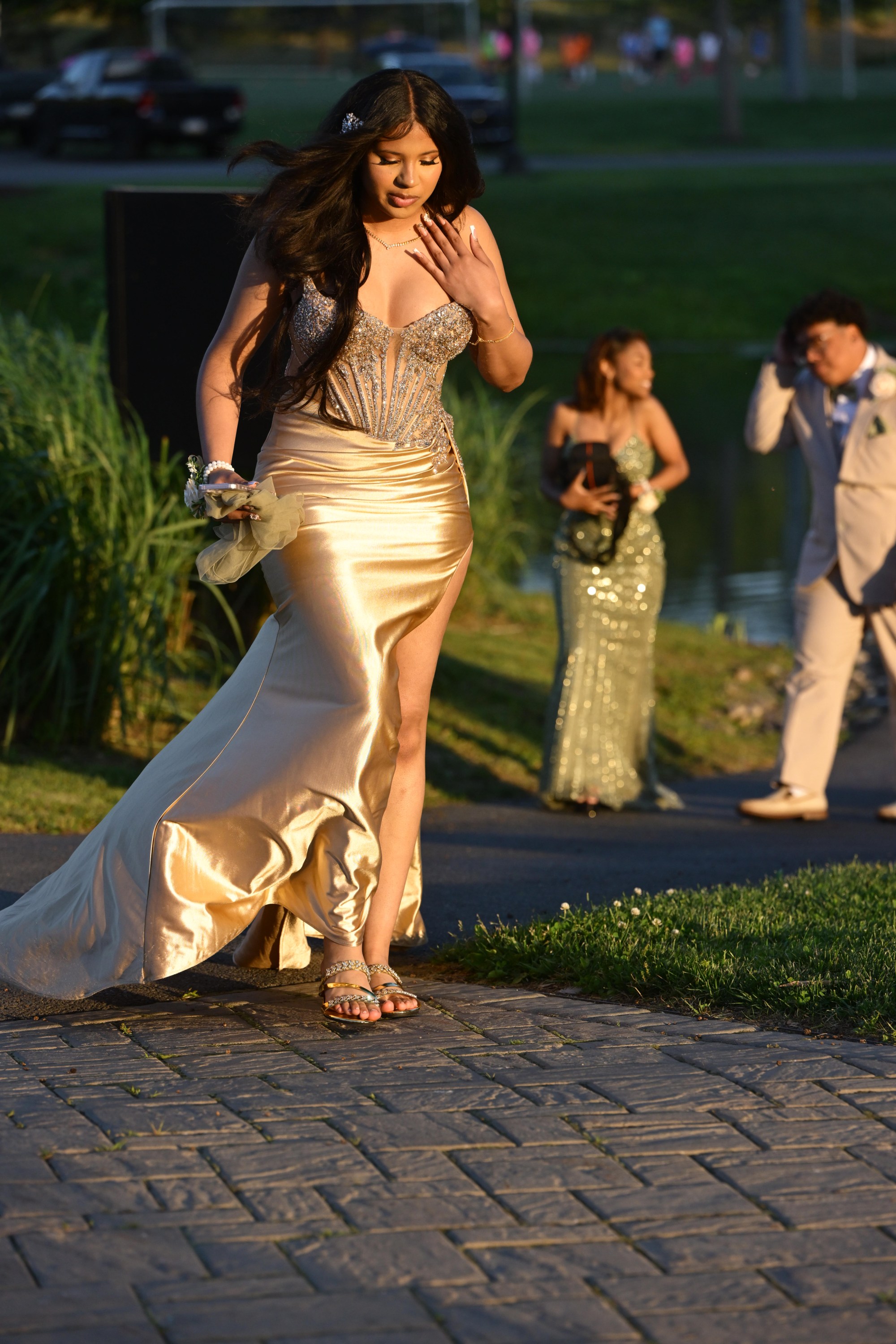 Executive Education Academy Charter School held its 2026 prom Friday, May 29, at The Club at Twin Lakes in North Whitehall Township. Students and their guests arrive to the big night. (Monica Cabrera/The Morning Call)
