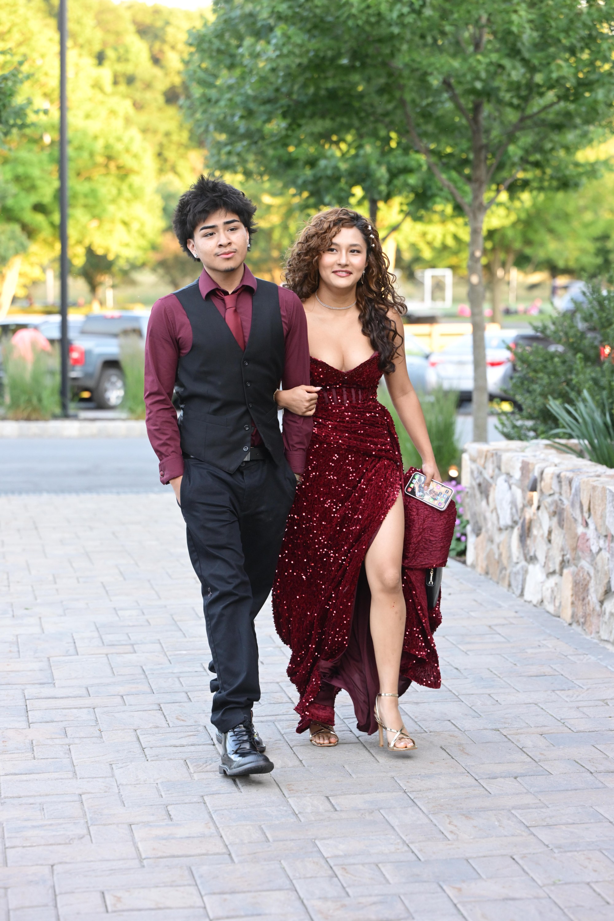 Executive Education Academy Charter School held its 2026 prom Friday, May 29, at The Club at Twin Lakes in North Whitehall Township. Students and their guests arrive to the big night. (Monica Cabrera/The Morning Call)