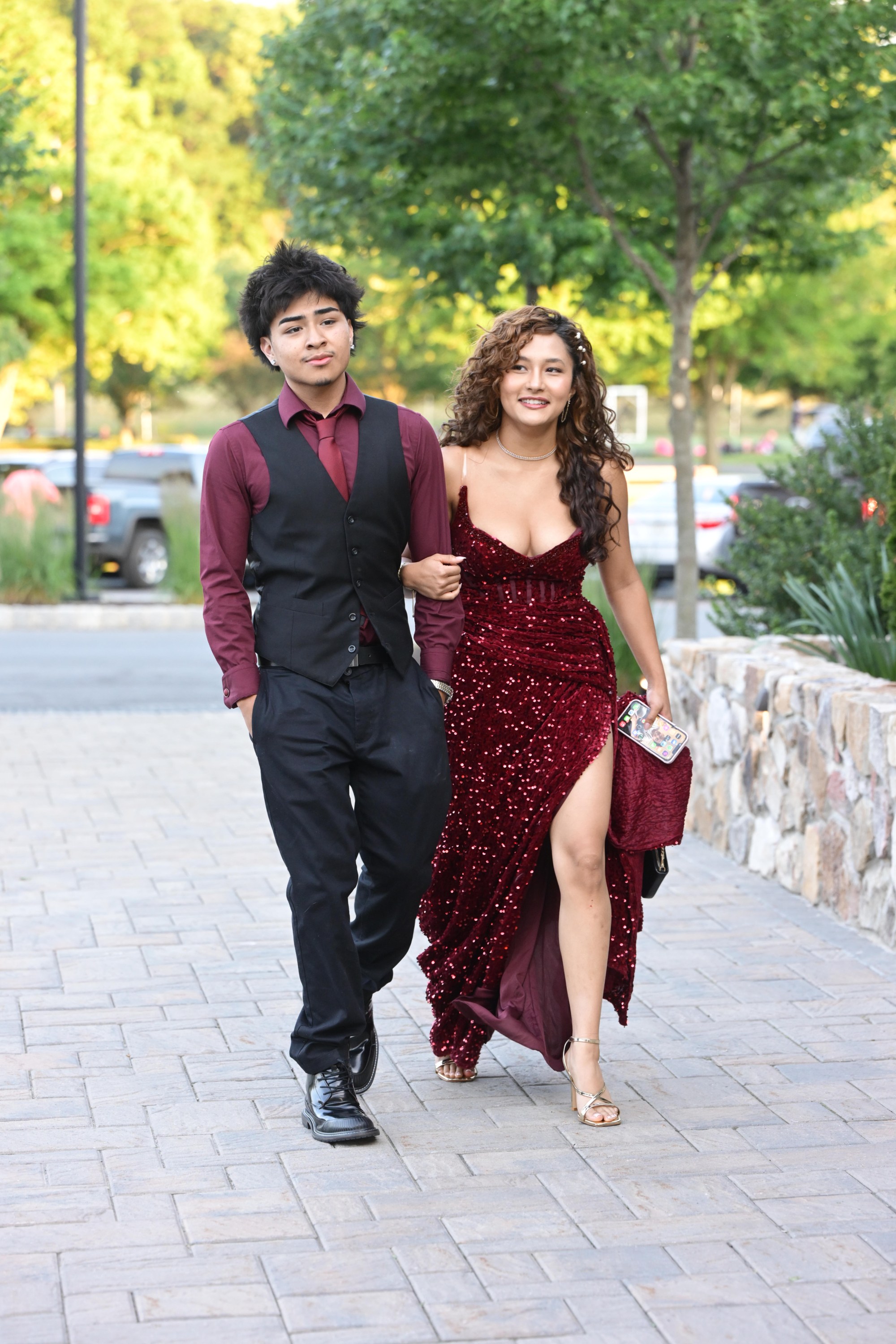 Executive Education Academy Charter School held its 2026 prom Friday, May 29, at The Club at Twin Lakes in North Whitehall Township. Students and their guests arrive to the big night. (Monica Cabrera/The Morning Call)