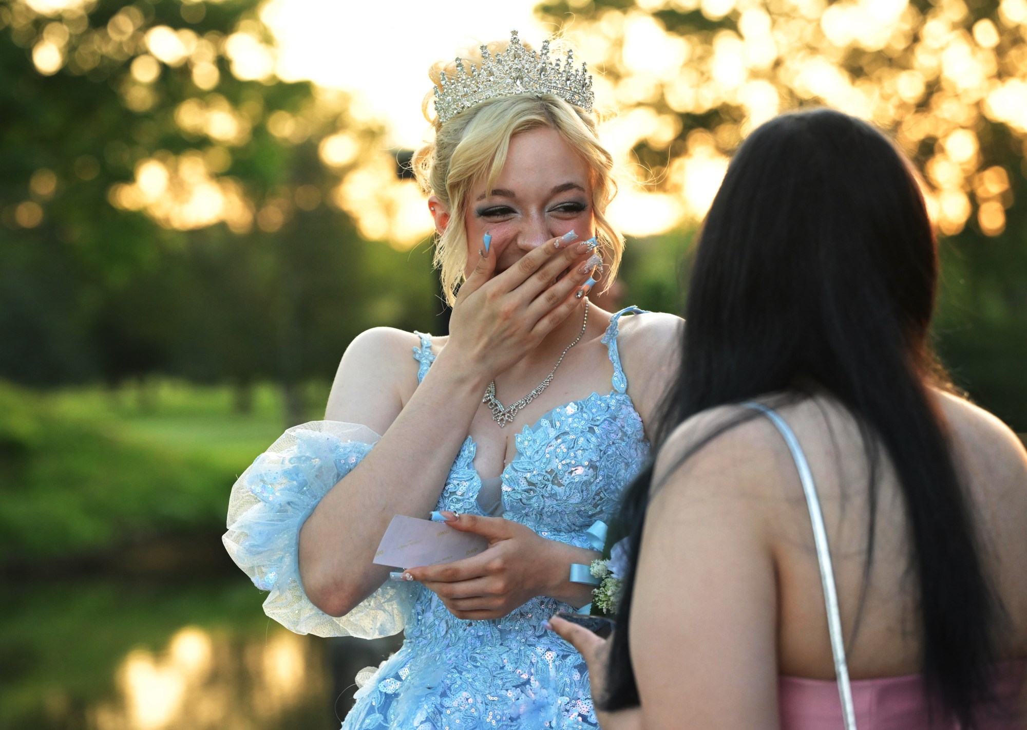 Executive Education Academy Charter School held its 2026 prom Friday, May 29, at The Club at Twin Lakes in North Whitehall Township. Students and their guests arrive to the big night. (Monica Cabrera/The Morning Call)