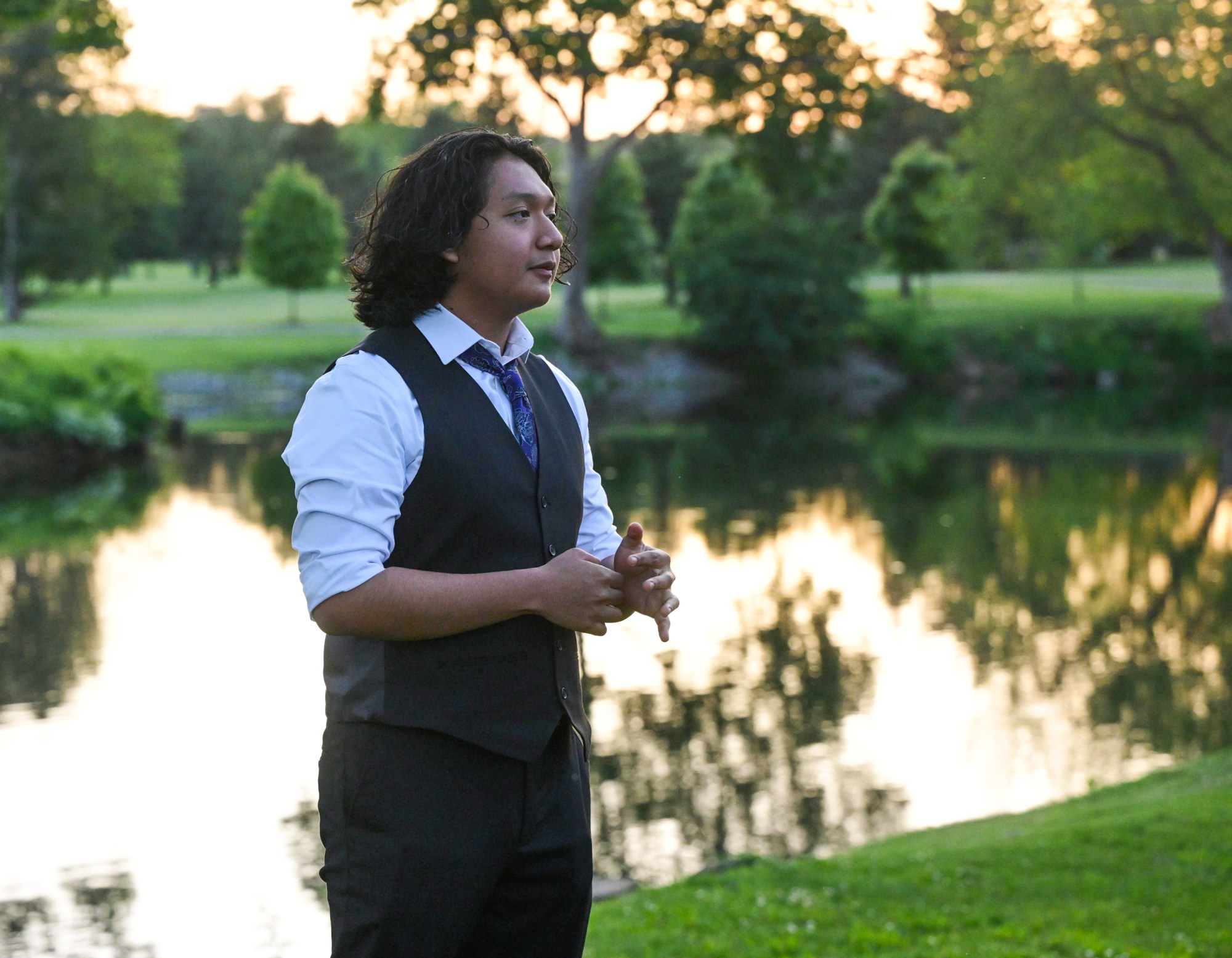 Executive Education Academy Charter School held its 2026 prom Friday, May 29, at The Club at Twin Lakes in North Whitehall Township. Students and their guests arrive to the big night. (Monica Cabrera/The Morning Call)