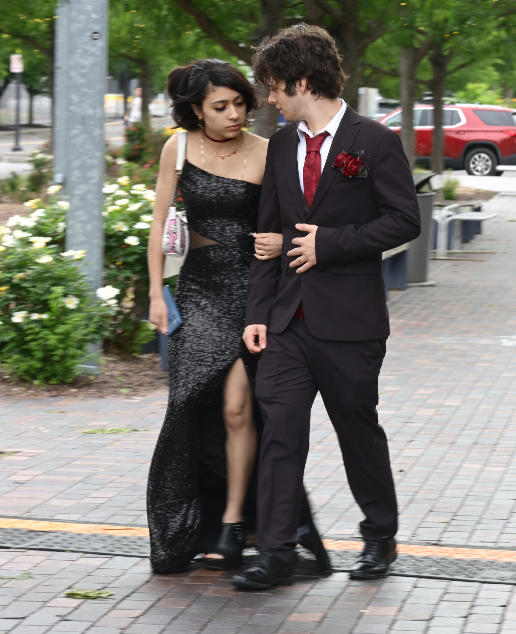 Freedom High School held its 2026 prom Friday, May 22, at SteelStacks in Bethlehem. Students and their guests arrive to the big night. (Monica Cabrera/The Morning Call)