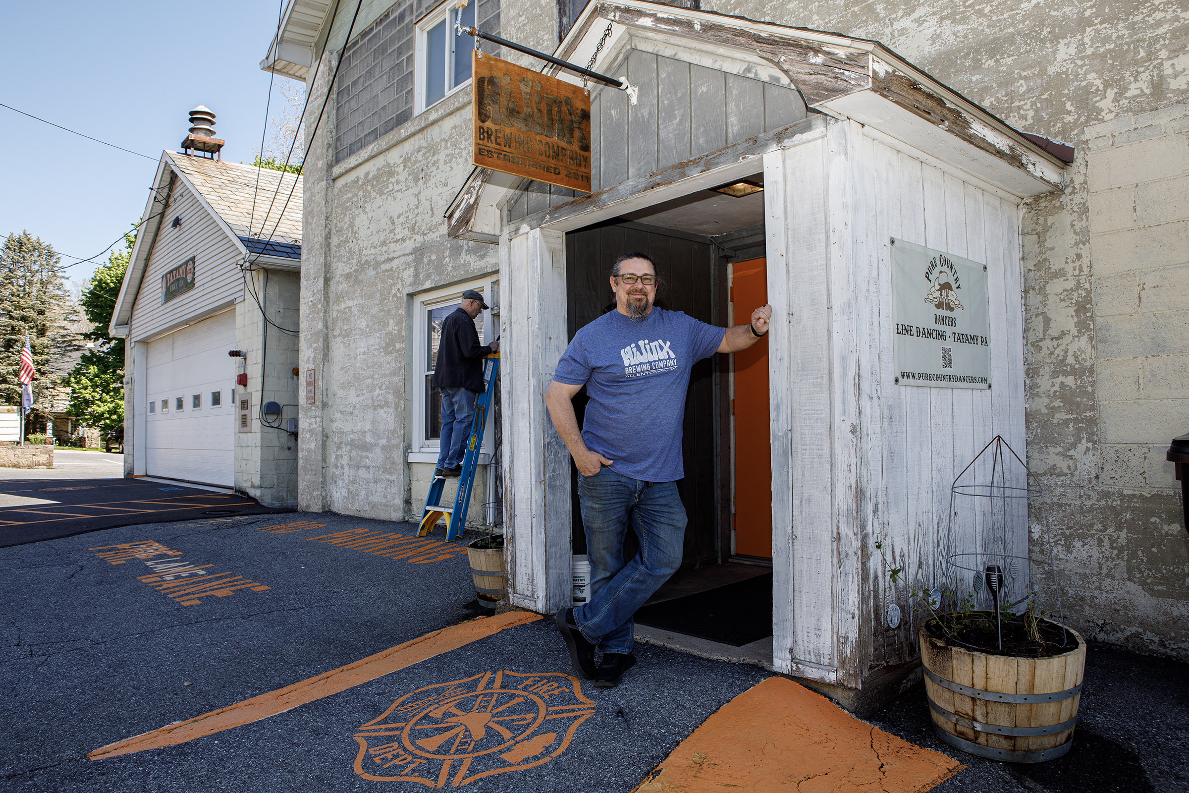 HiJinx Brewing Co. owner Curt Keck stands Monday, April 27,...
