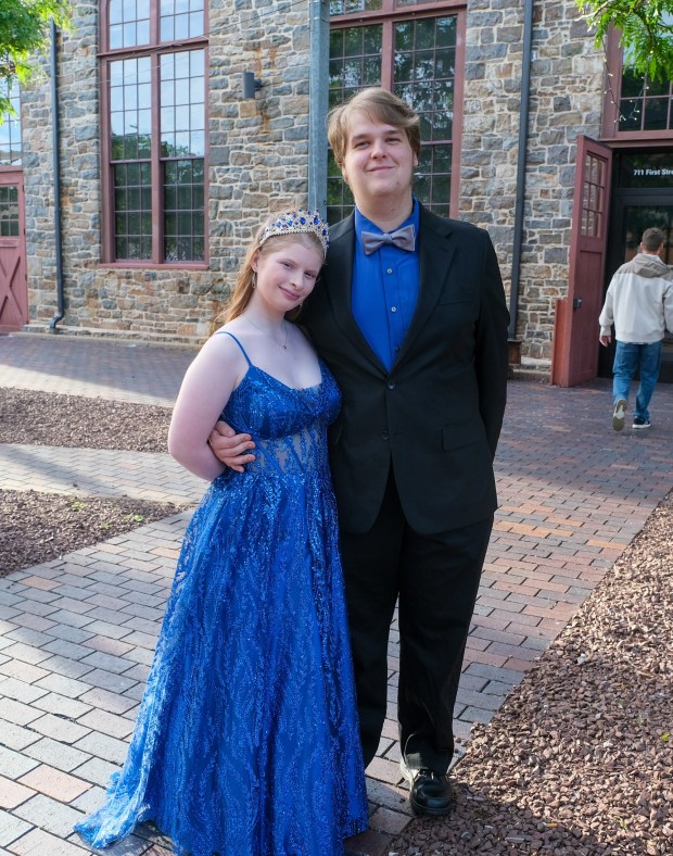 Liberty High School held its prom Friday, May 15, 2026, at SteelStacks in Bethlehem. Students and their guests arrive to the big night. (Sharon Merkel/Special to The Morning Call)