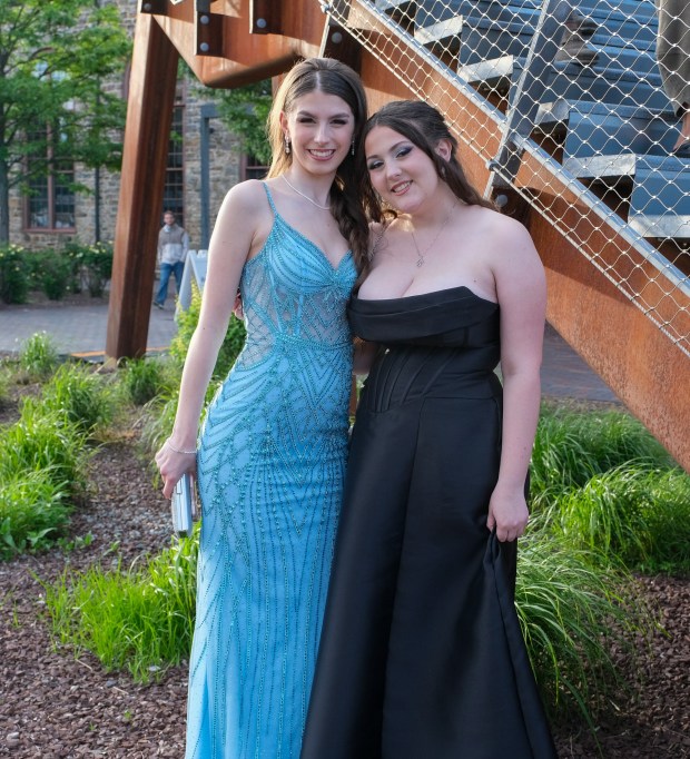 Liberty High School held its prom Friday, May 15, 2026, at SteelStacks in Bethlehem. Students and their guests arrive to the big night. (Sharon Merkel/Special to The Morning Call)