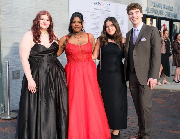 Liberty High School held its prom Friday, May 15, 2026, at SteelStacks in Bethlehem. Students and their guests arrive to the big night. (Sharon Merkel/Special to The Morning Call)