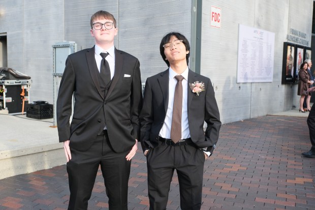 Liberty High School held its prom Friday, May 15, 2026, at SteelStacks in Bethlehem. Students and their guests arrive to the big night. (Sharon Merkel/Special to The Morning Call)