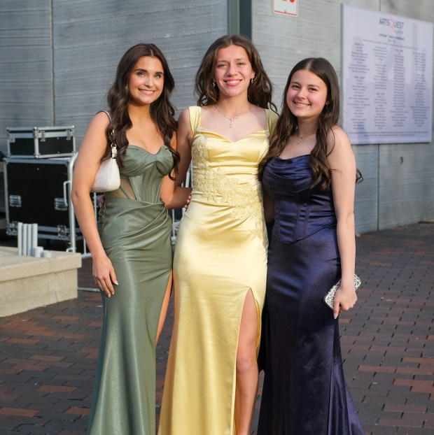Liberty High School held its prom Friday, May 15, 2026, at SteelStacks in Bethlehem. Students and their guests arrive to the big night. (Sharon Merkel/Special to The Morning Call)