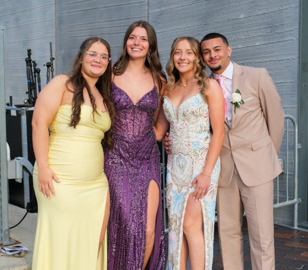 Liberty High School held its prom Friday, May 15, 2026, at SteelStacks in Bethlehem. Students and their guests arrive to the big night. (Sharon Merkel/Special to The Morning Call)