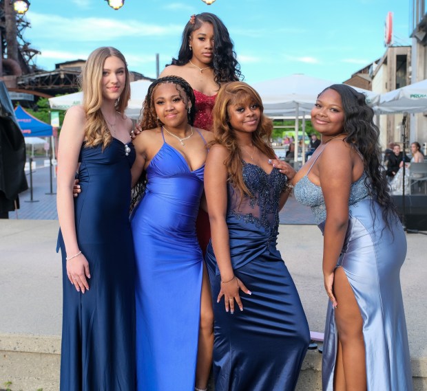 Liberty High School held its prom Friday, May 15, 2026, at SteelStacks in Bethlehem. Students and their guests arrive to the big night. (Sharon Merkel/Special to The Morning Call)