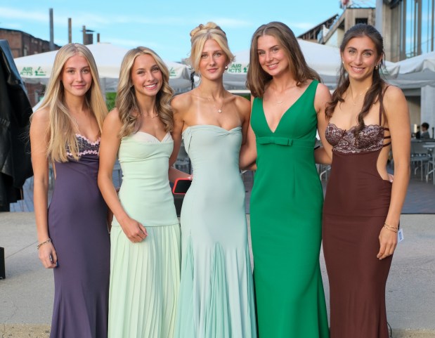 Liberty High School held its prom Friday, May 15, 2026, at SteelStacks in Bethlehem. Students and their guests arrive to the big night. (Sharon Merkel/Special to The Morning Call)