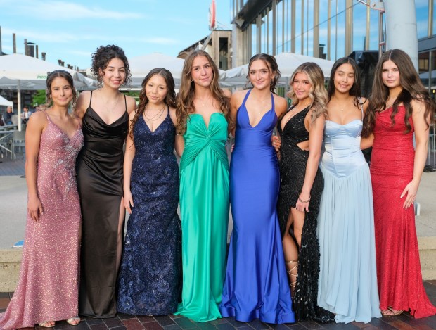 Liberty High School held its prom Friday, May 15, 2026, at SteelStacks in Bethlehem. Students and their guests arrive to the big night. (Sharon Merkel/Special to The Morning Call)