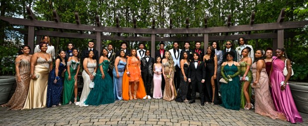 Lincoln Leadership Academy held its prom Thursday, April 30, 2026, at Blue Grillhouse in Bethlehem Township. Students and their guests arrive to the big night. (April Gamiz/The Morning Call)