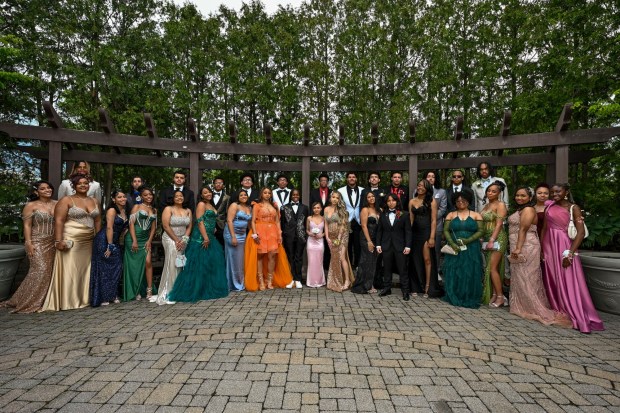 Lincoln Leadership Academy held its prom Thursday, April 30, 2026, at Blue Grillhouse in Bethlehem Township. Students and their guests arrive to the big night. (April Gamiz/The Morning Call)