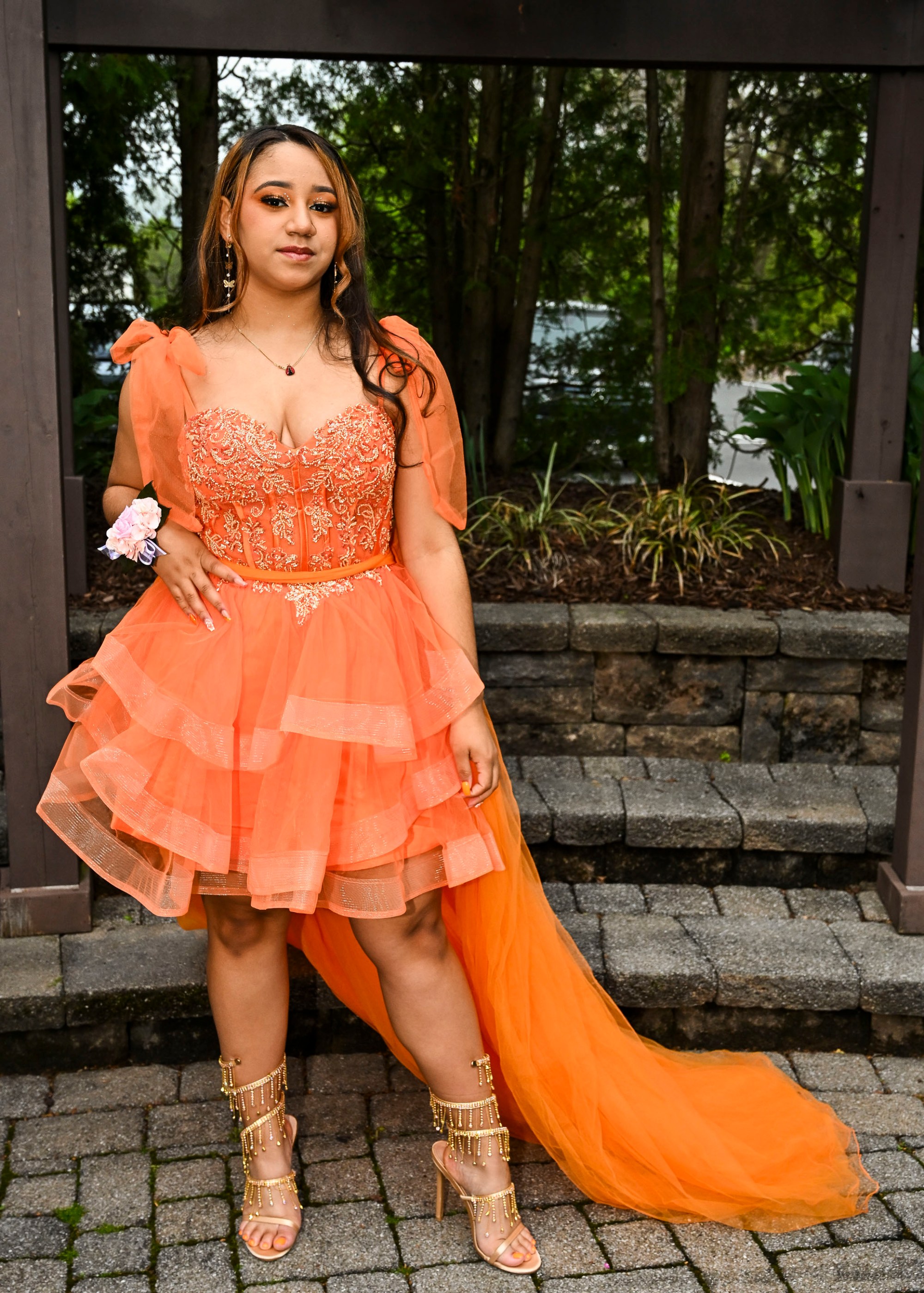 Lincoln Leadership Academy held its prom Thursday, April 30, 2026, at Blue Grillhouse in Bethlehem Township. Students and their guests arrive to the big night. (April Gamiz/The Morning Call)
