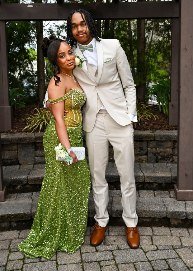 Lincoln Leadership Academy held its prom Thursday, April 30, 2026, at Blue Grillhouse in Bethlehem Township. Students and their guests arrive to the big night. (April Gamiz/The Morning Call)