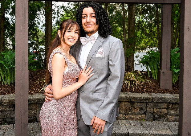 Lincoln Leadership Academy held its prom Thursday, April 30, 2026, at Blue Grillhouse in Bethlehem Township. Students and their guests arrive to the big night. (April Gamiz/The Morning Call)