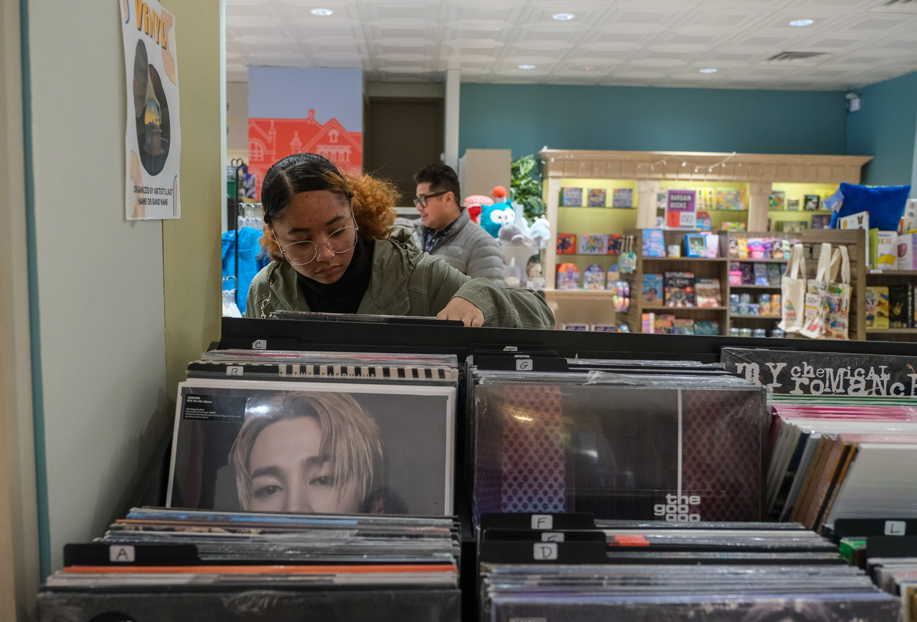 Luisa Cadena of East Stroudsburg shops for music in the...