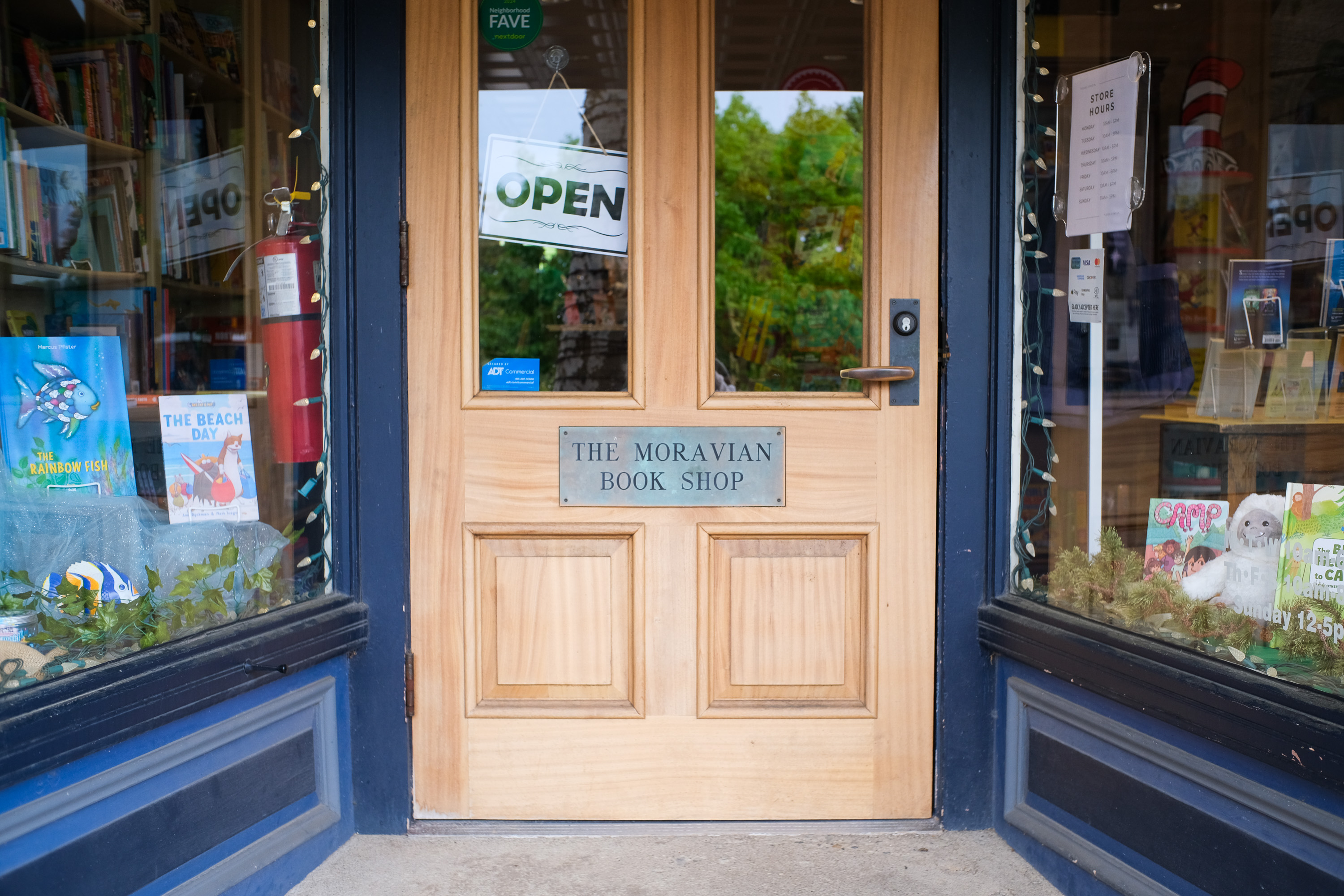 The Moravian Book Shop storefront is seen May 13, 2026,...