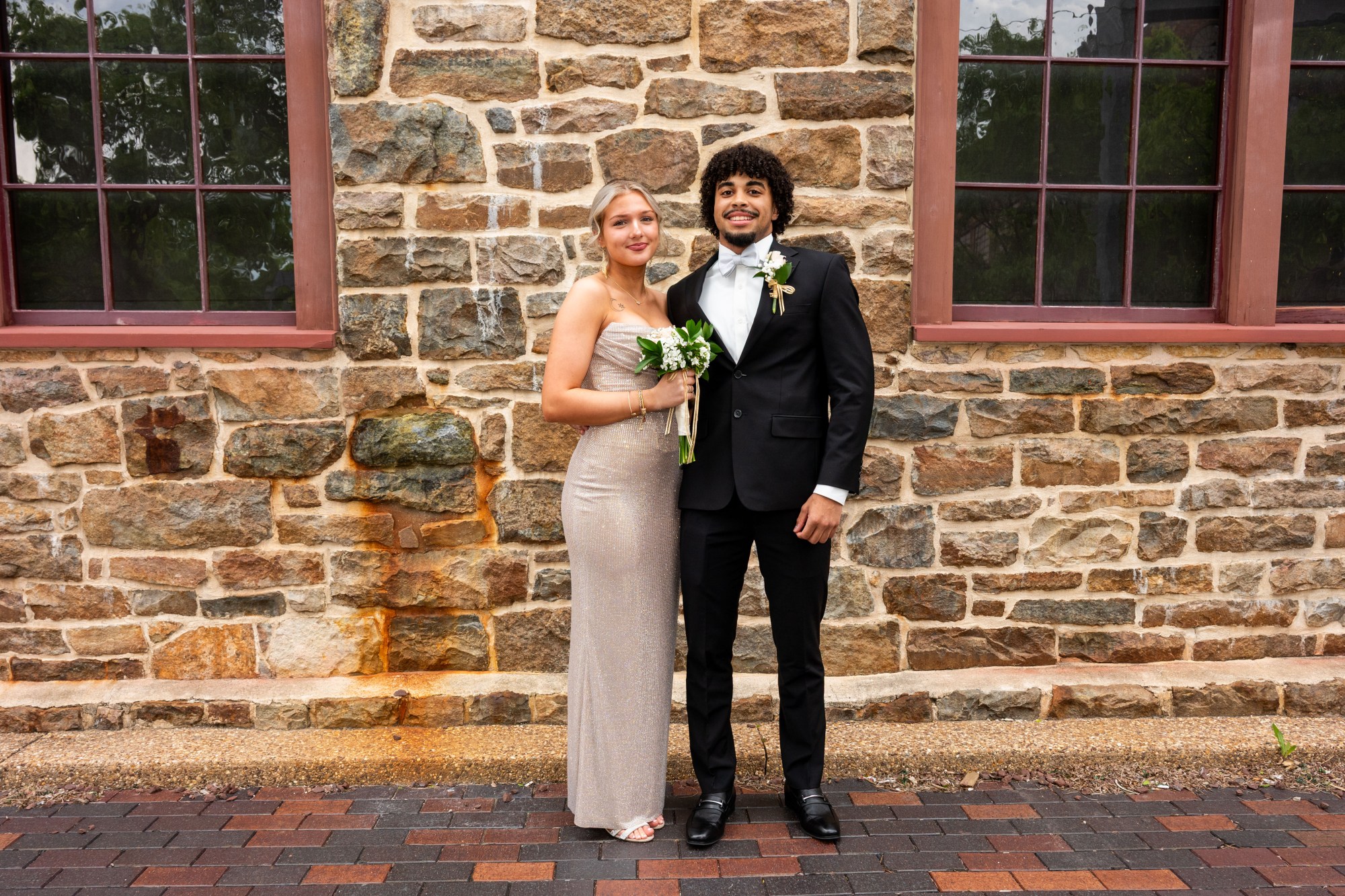 Nazareth Area High School held its prom on Friday, May 8, 2026, at SteelStacks in Bethlehem. Students and their guests arrive to the big night.(Jonathan Broady/Special to The Morning Call)