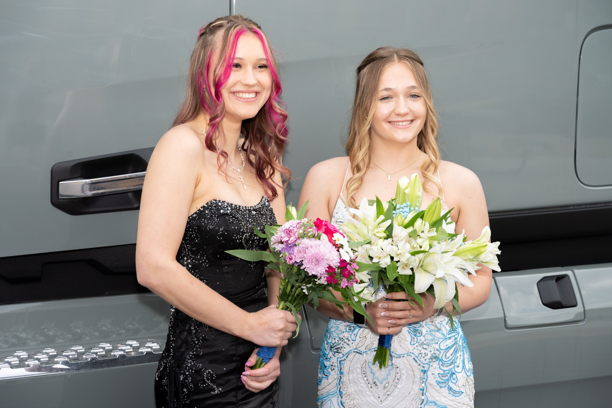 Nazareth Area High School held its prom on Friday, May 8, 2026, at SteelStacks in Bethlehem. Students and their guests arrive to the big night.(Jonathan Broady/Special to The Morning Call)