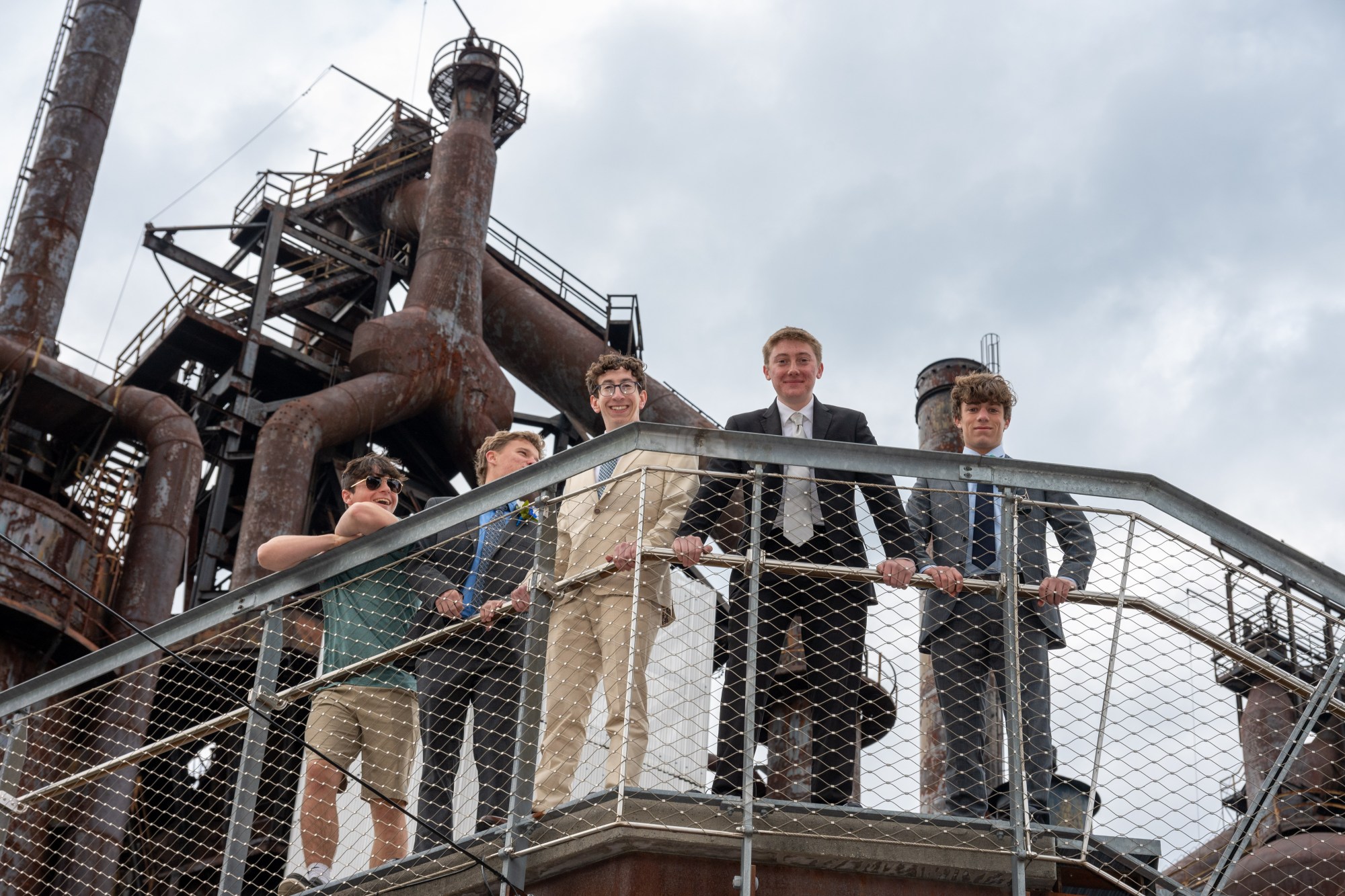 Nazareth Area High School held its prom on Friday, May 8, 2026, at SteelStacks in Bethlehem. Students and their guests arrive to the big night.(Jonathan Broady/Special to The Morning Call)