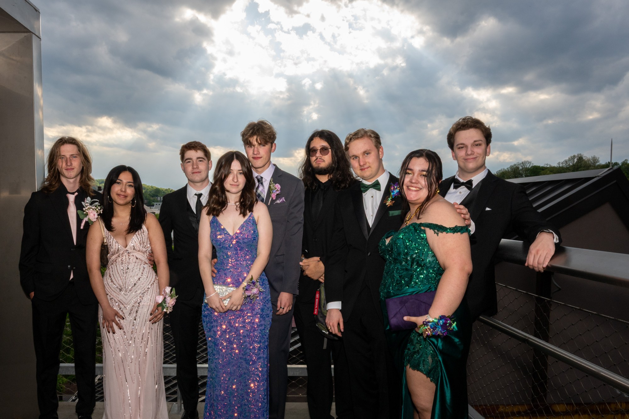 Nazareth Area High School held its prom on Friday, May 8, 2026, at SteelStacks in Bethlehem. Students and their guests arrive to the big night.(Jonathan Broady/Special to The Morning Call)
