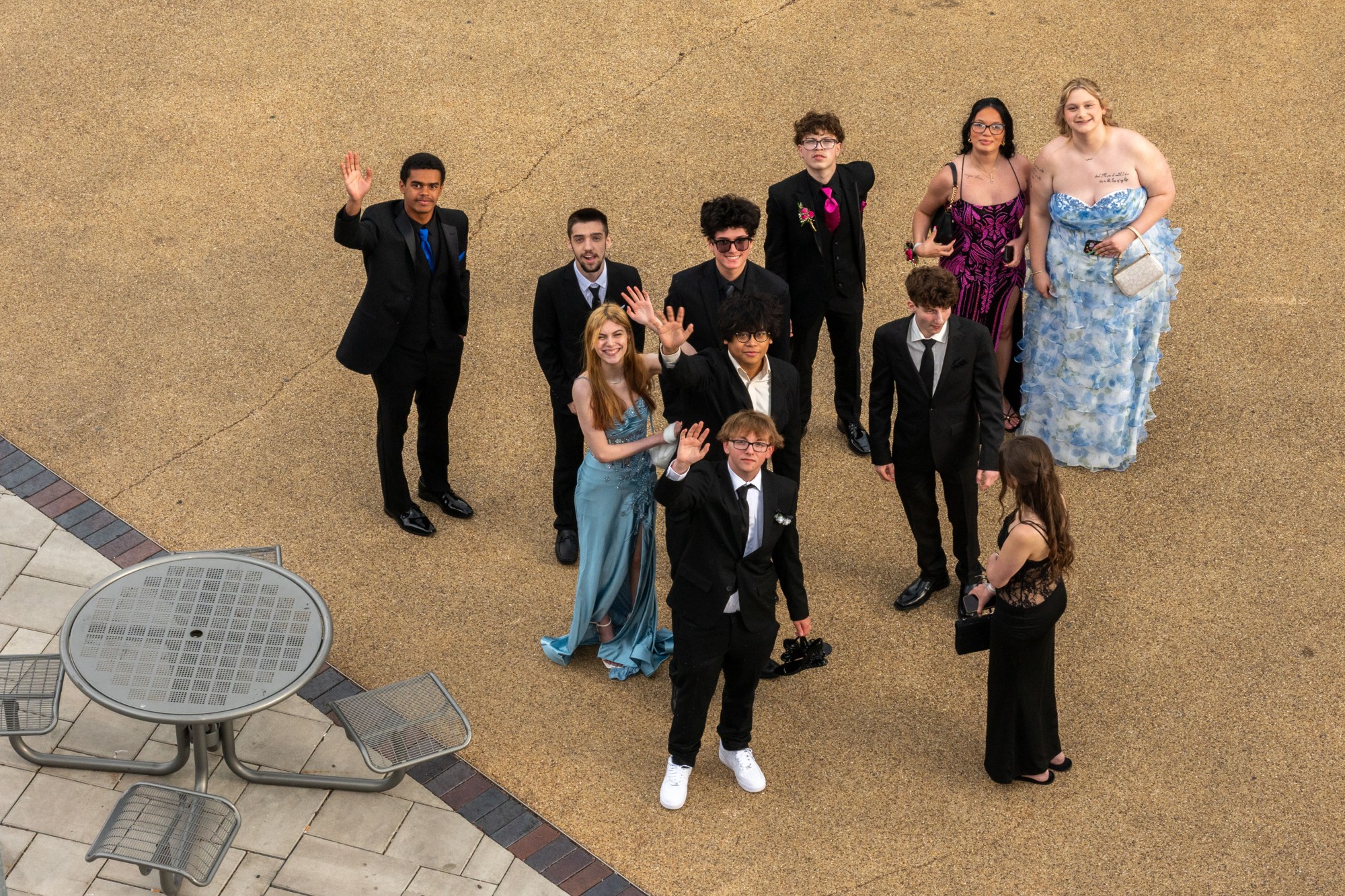 Nazareth Area High School held its prom on Friday, May 8, 2026, at SteelStacks in Bethlehem. Students and their guests arrive to the big night.(Jonathan Broady/Special to The Morning Call)
